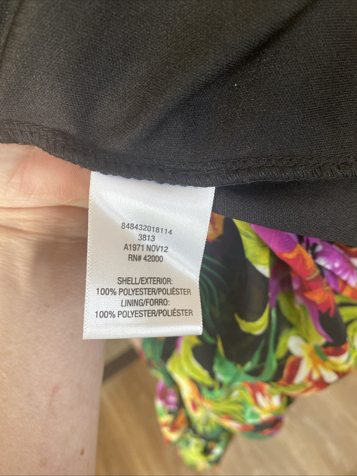 NWT. Bongo Tropical Summer High Low Ruffled Hem Chiffon Dress. Large