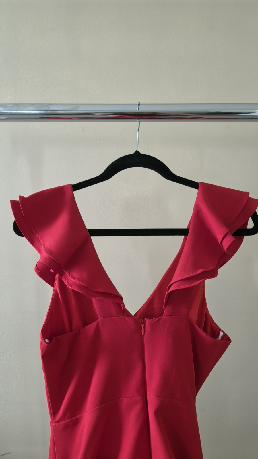 Lulus Divine Darling Red Ruffled Skater Dress