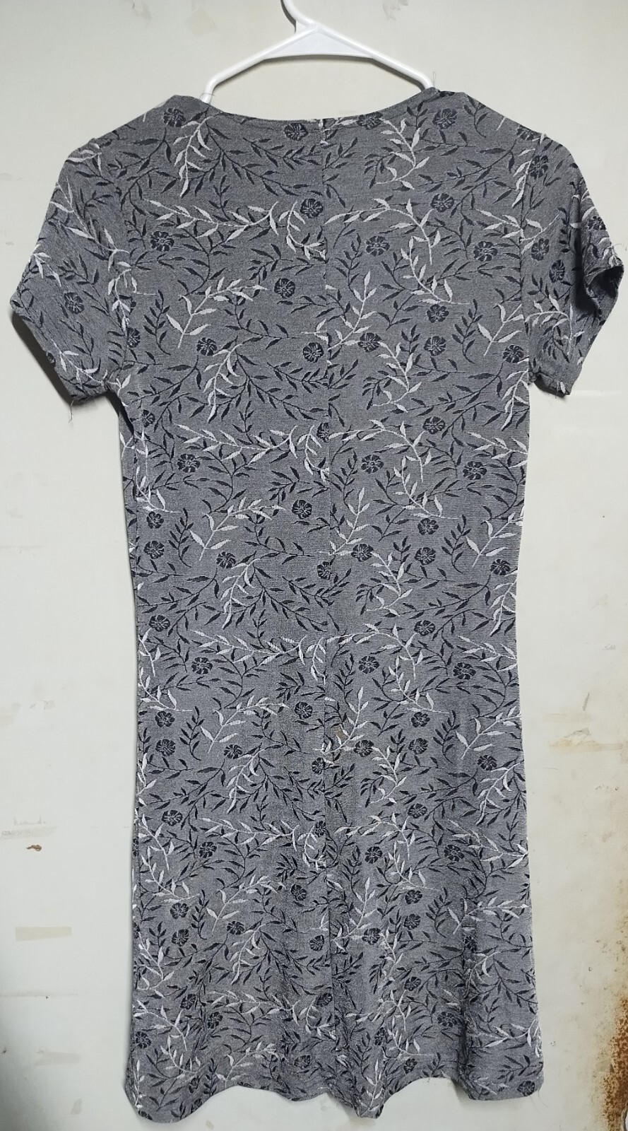 Womens Size-Medium Gray Pattern ‘Sun Fire’ Above Knee Sun Dress