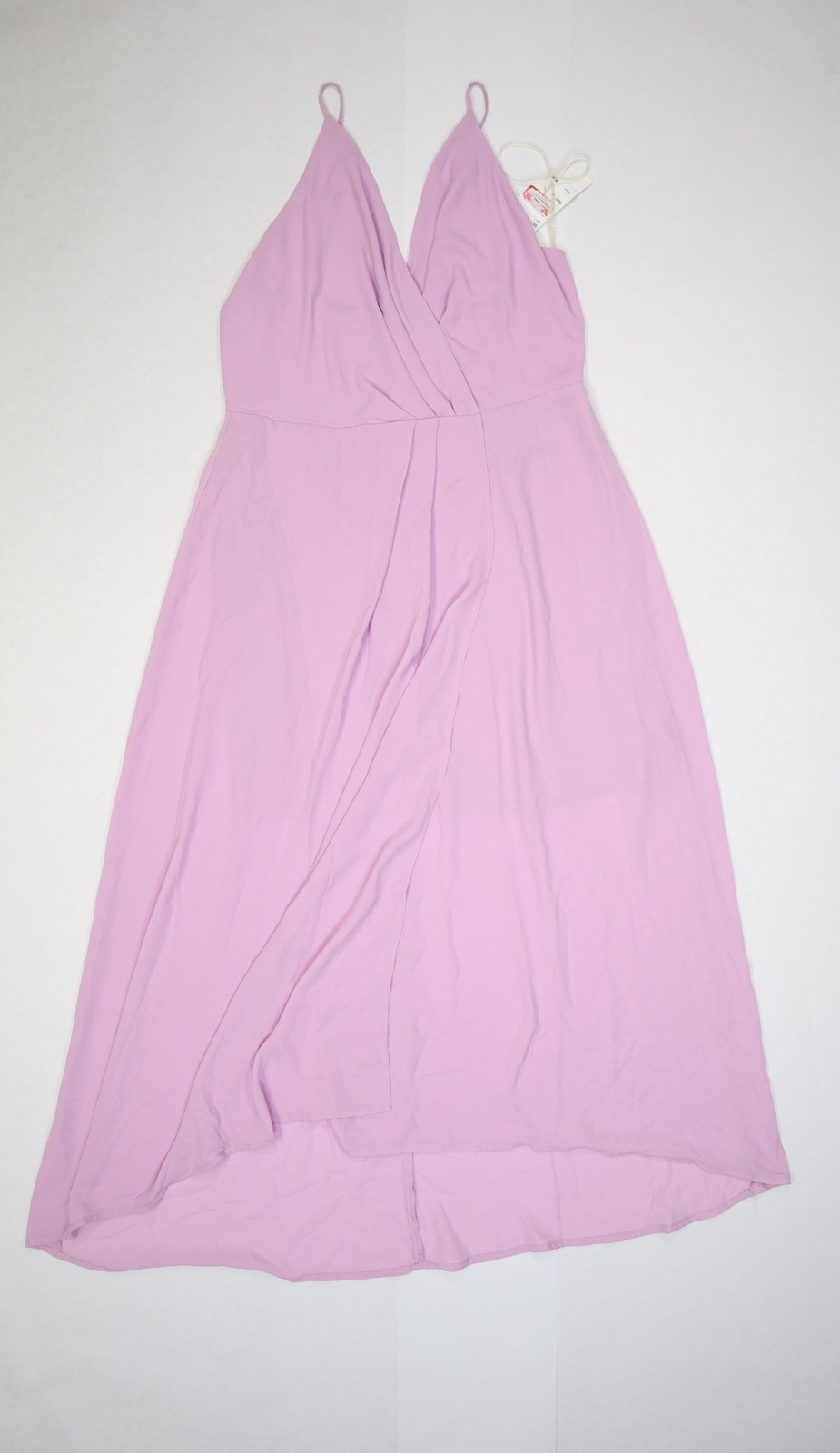 All in Favor Dress Womens XL Pink Maxi Sleeveless V Neck Formal Lined Polyester