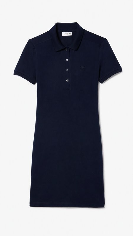 womens lacoste dress navy cotton xxl