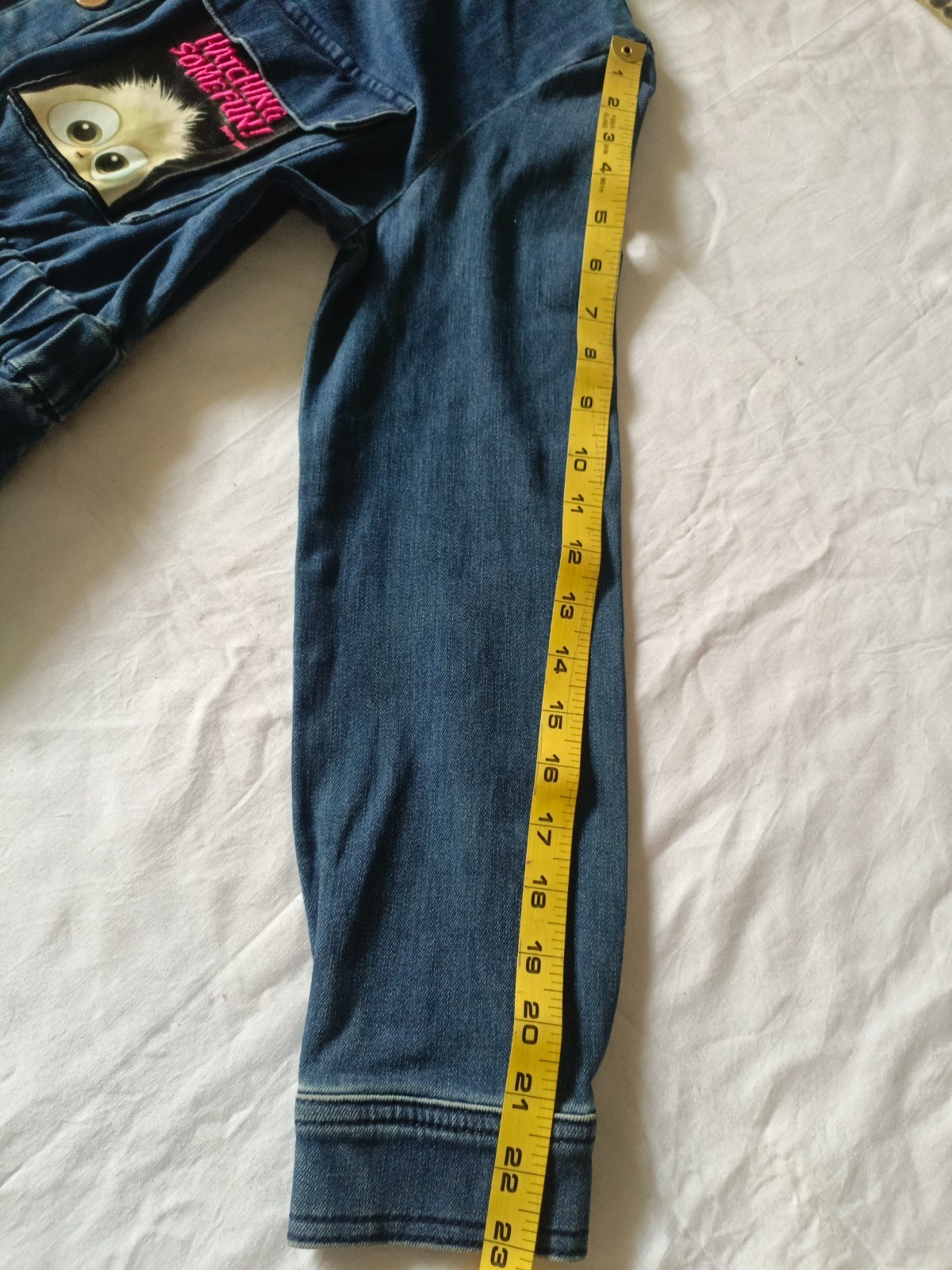 Five Plus Angry Birds Jeans Dress Denim Button Front Midi Utility Dress Size