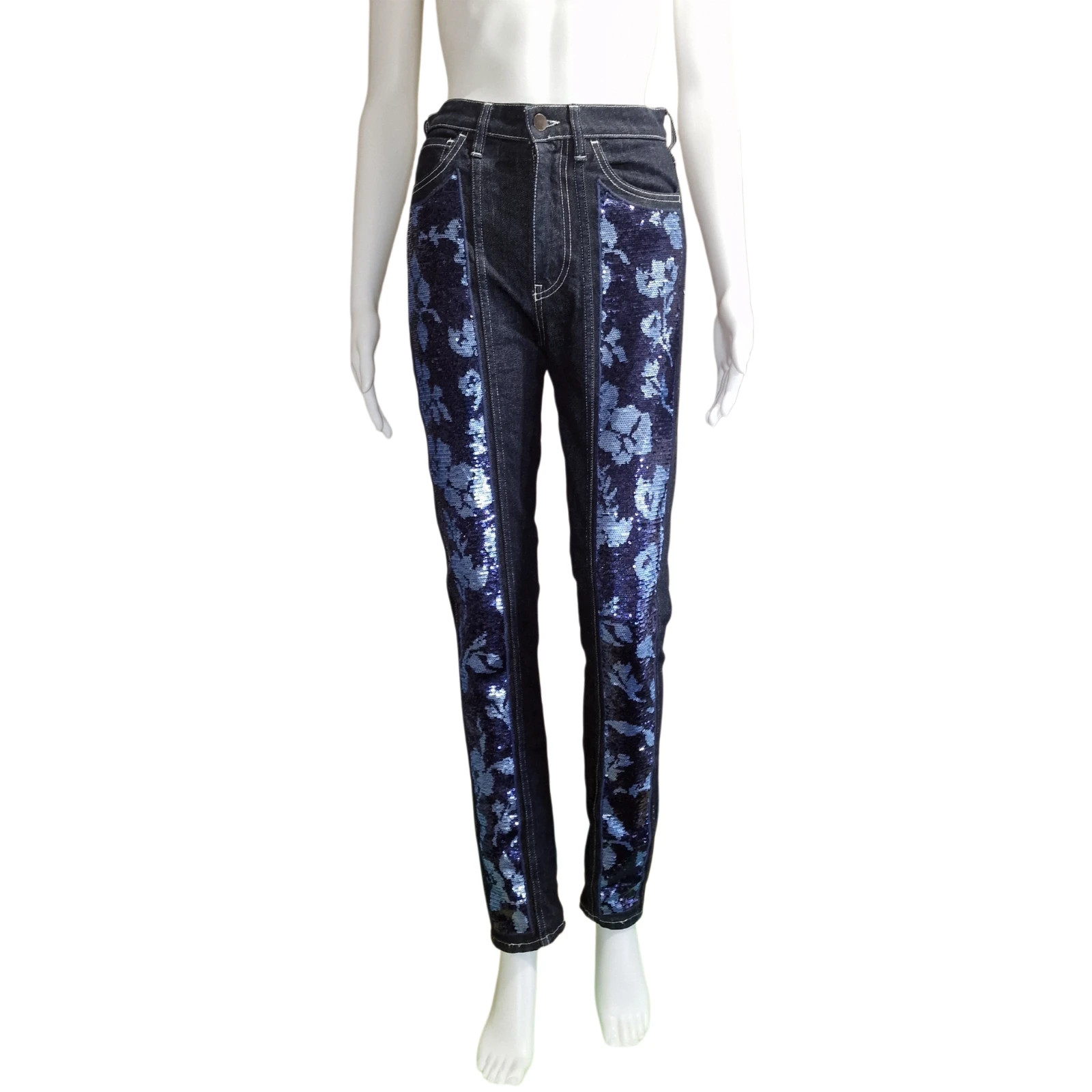 ANTONIO MARRAS Sequin Jeans Size 26 CHARITY AUCTION