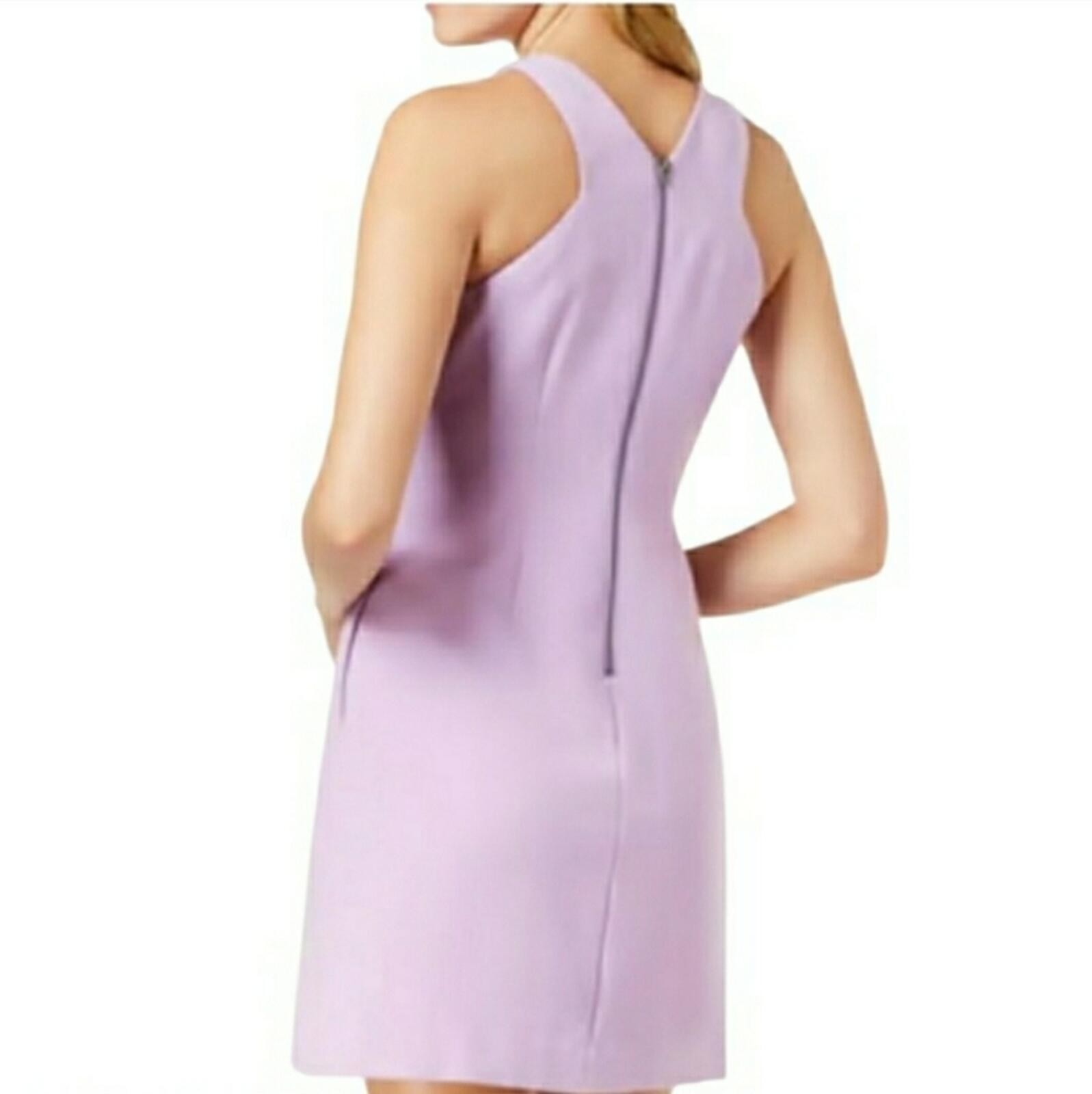 Bar III Prism Garden Halter Mini A-line Dress. Lavender. Size: Small