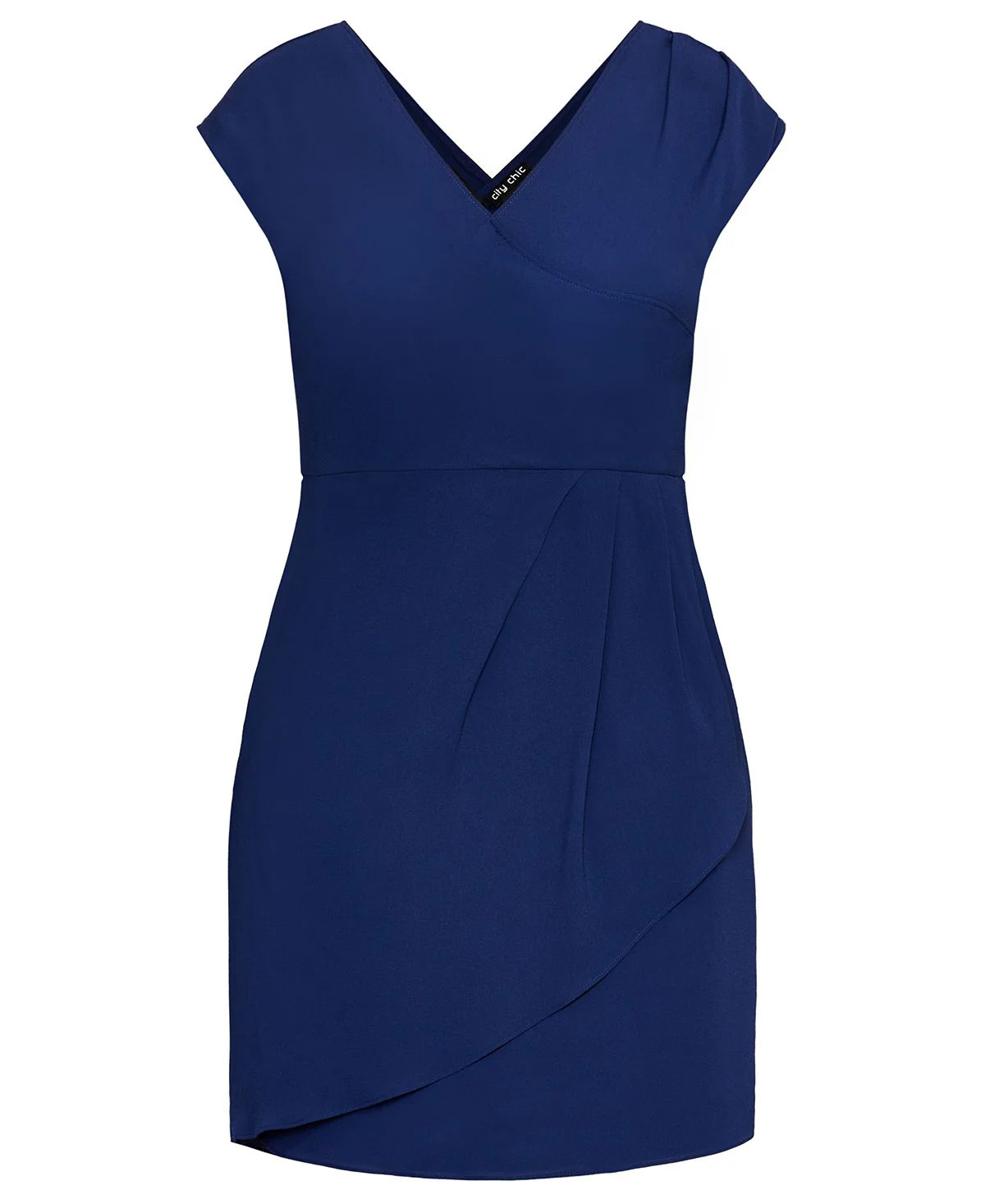 NEW City Chic [ PLUS 16 ] Classic Wrap Style Dress in Navy Blue #U1708
