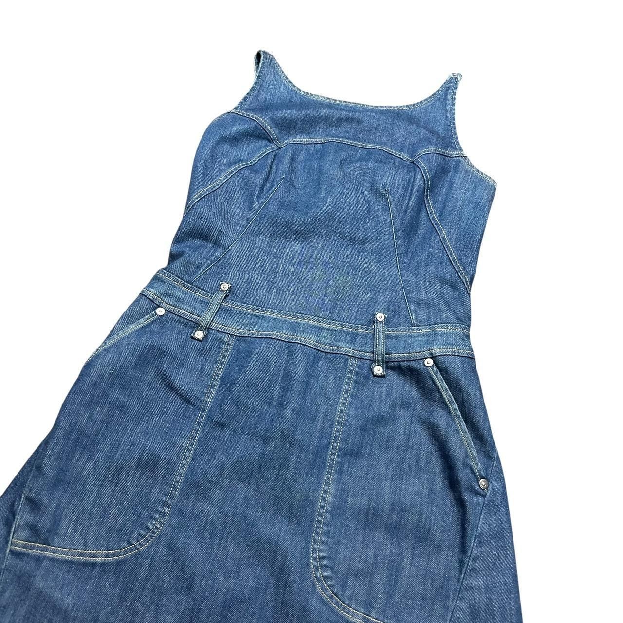 Levi’s Engineered Denim Dress Women’s Size S Blue Denim Rare Vintage 00s Y2K
