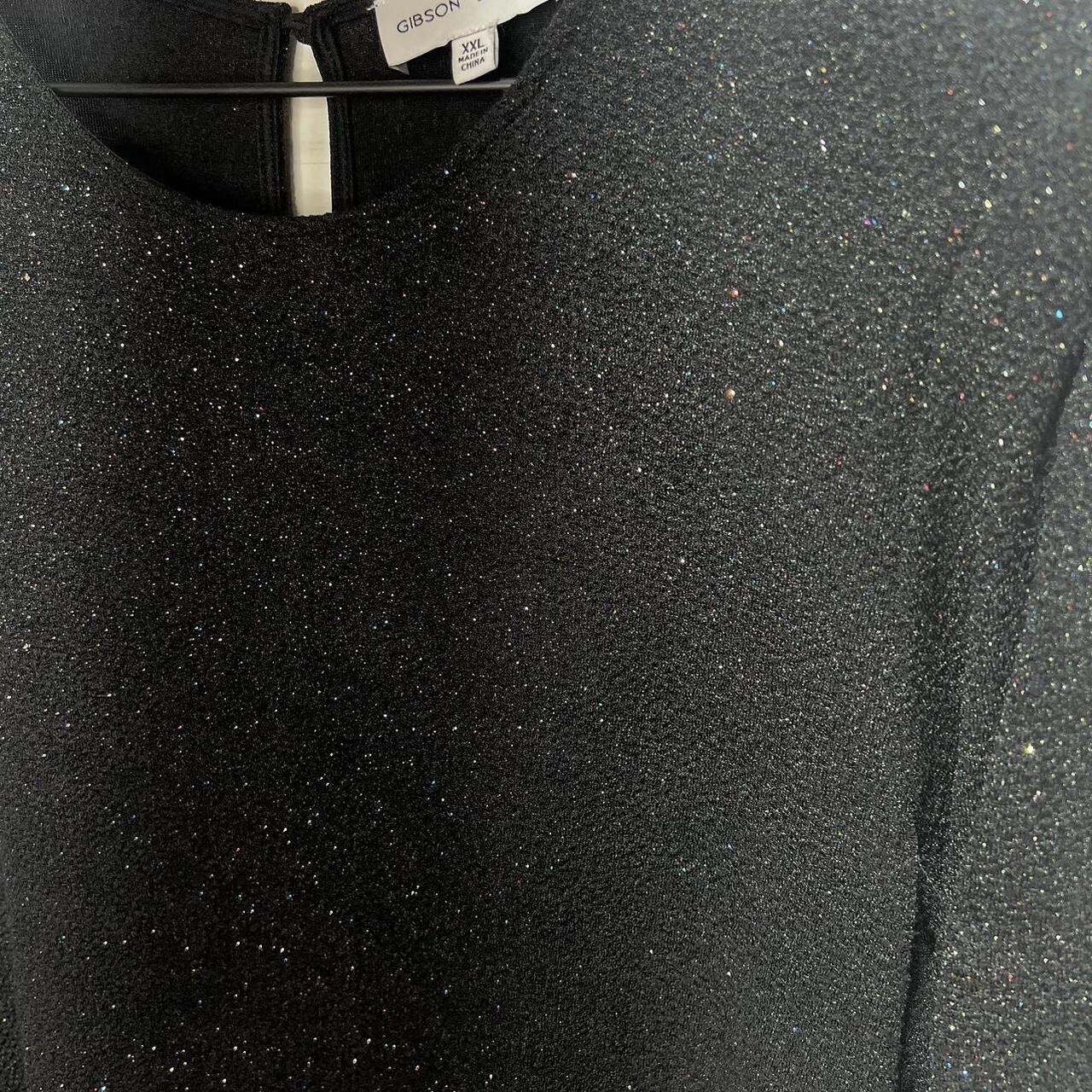 Gibson Latimer • Rainbow Glitter Long Sleeve Ruched Bodycon Dress Size XXL