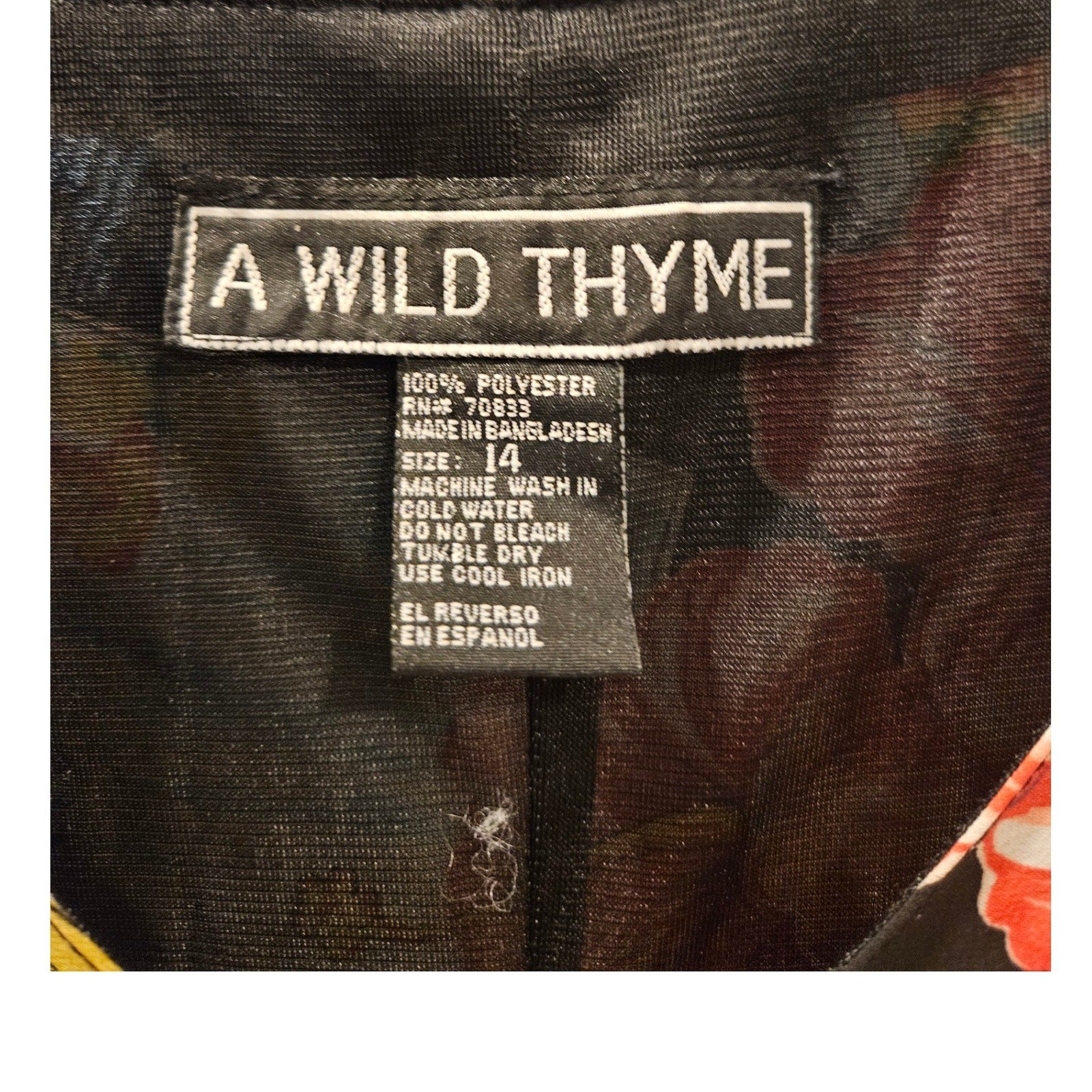 A Wild Thyme Hawaii Postcard Hibiscus Print Maxi Dress Black Womens 14 Tropical