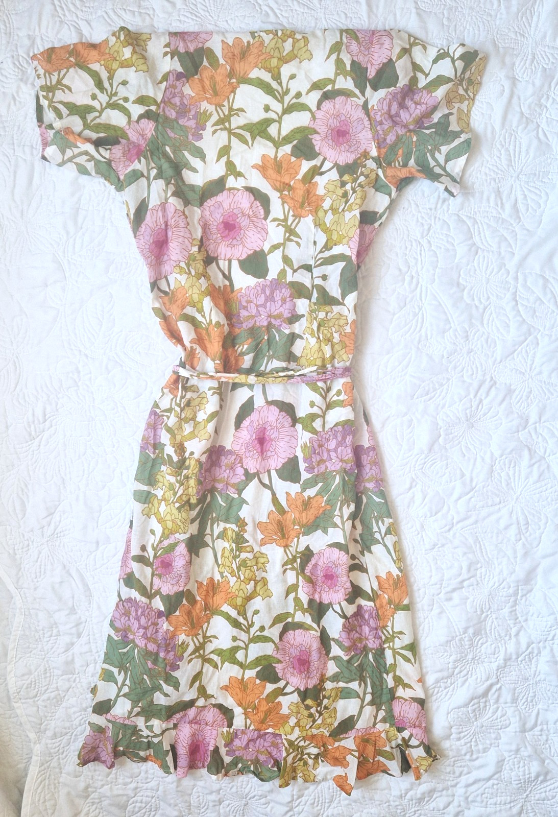 One season Australia Oneseason cotton St Barts lilac wrap dress Size S