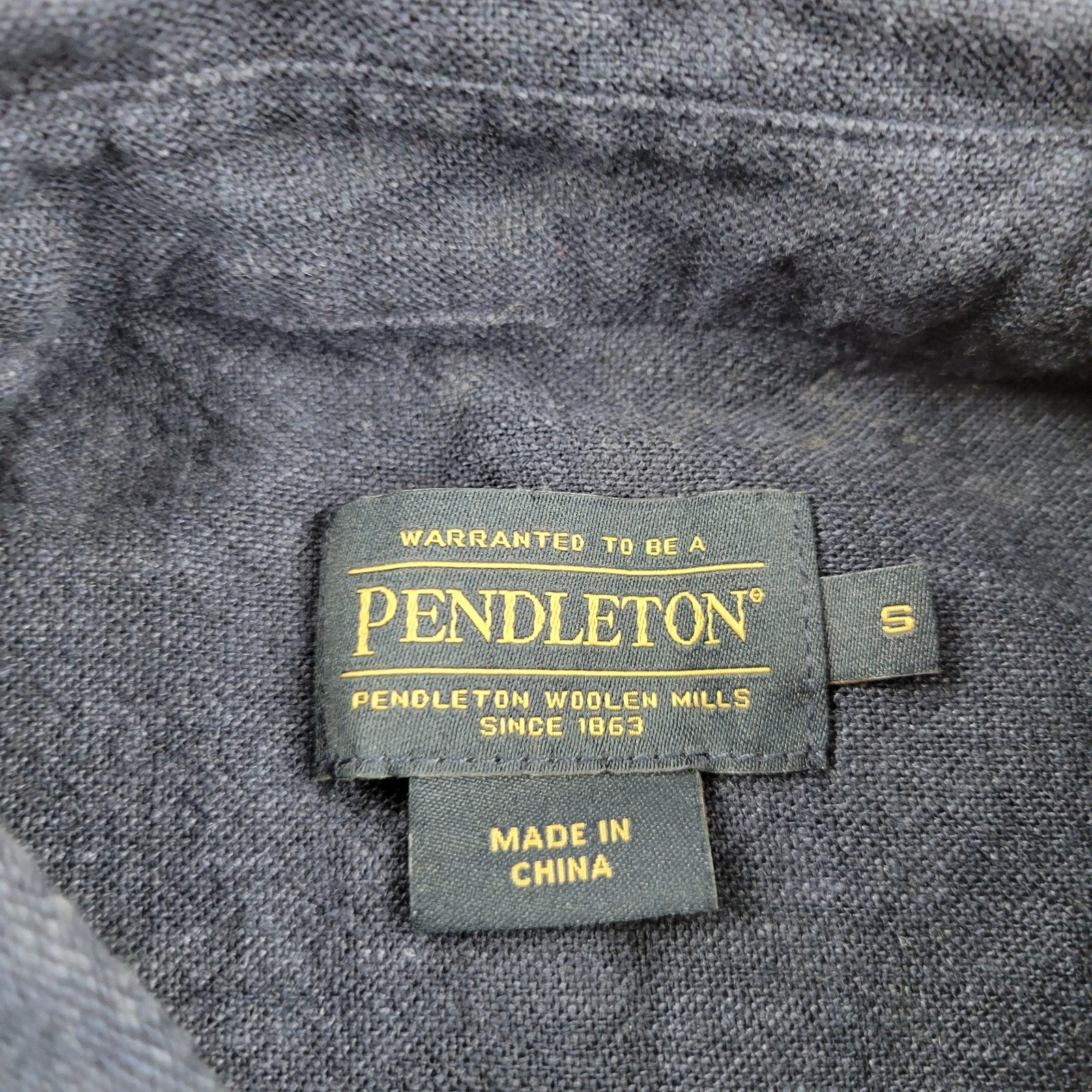 Pendleton Linen Dress Womens Small Blue Buttons Pockets Woolen Mills