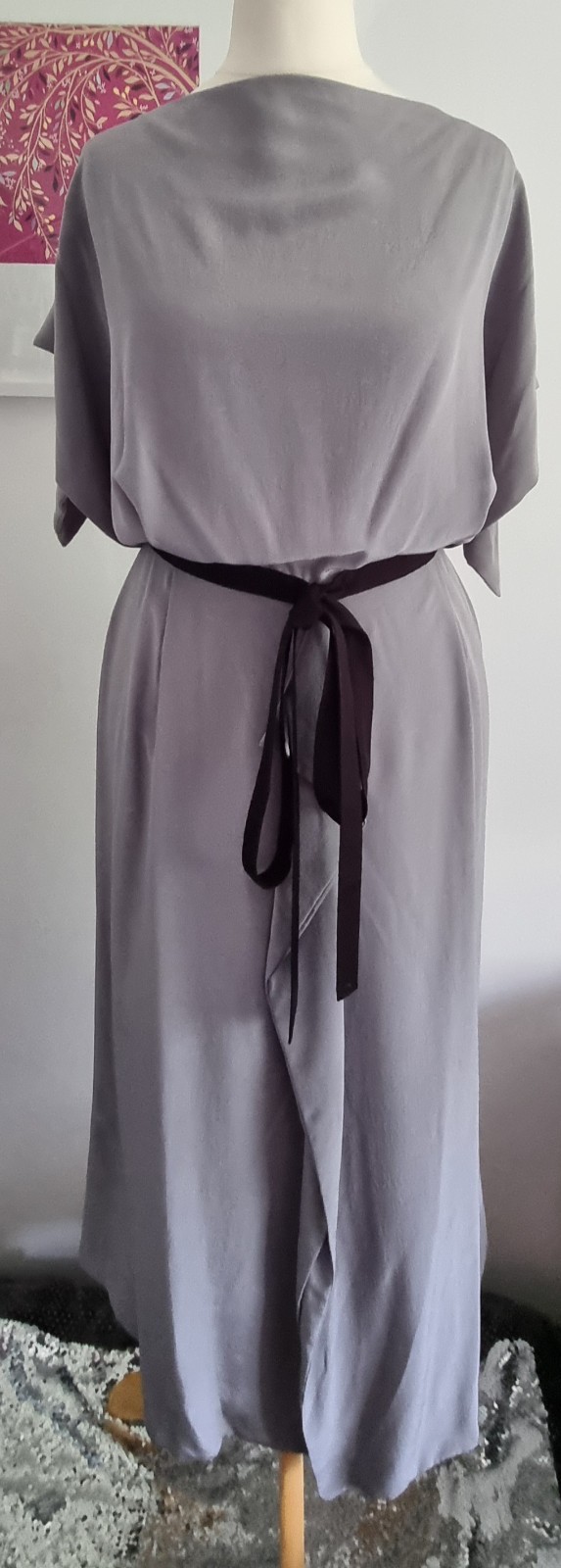 Brand New Roland Mouret Orobico Silk Belted Dress Size 8 – Sample Piece