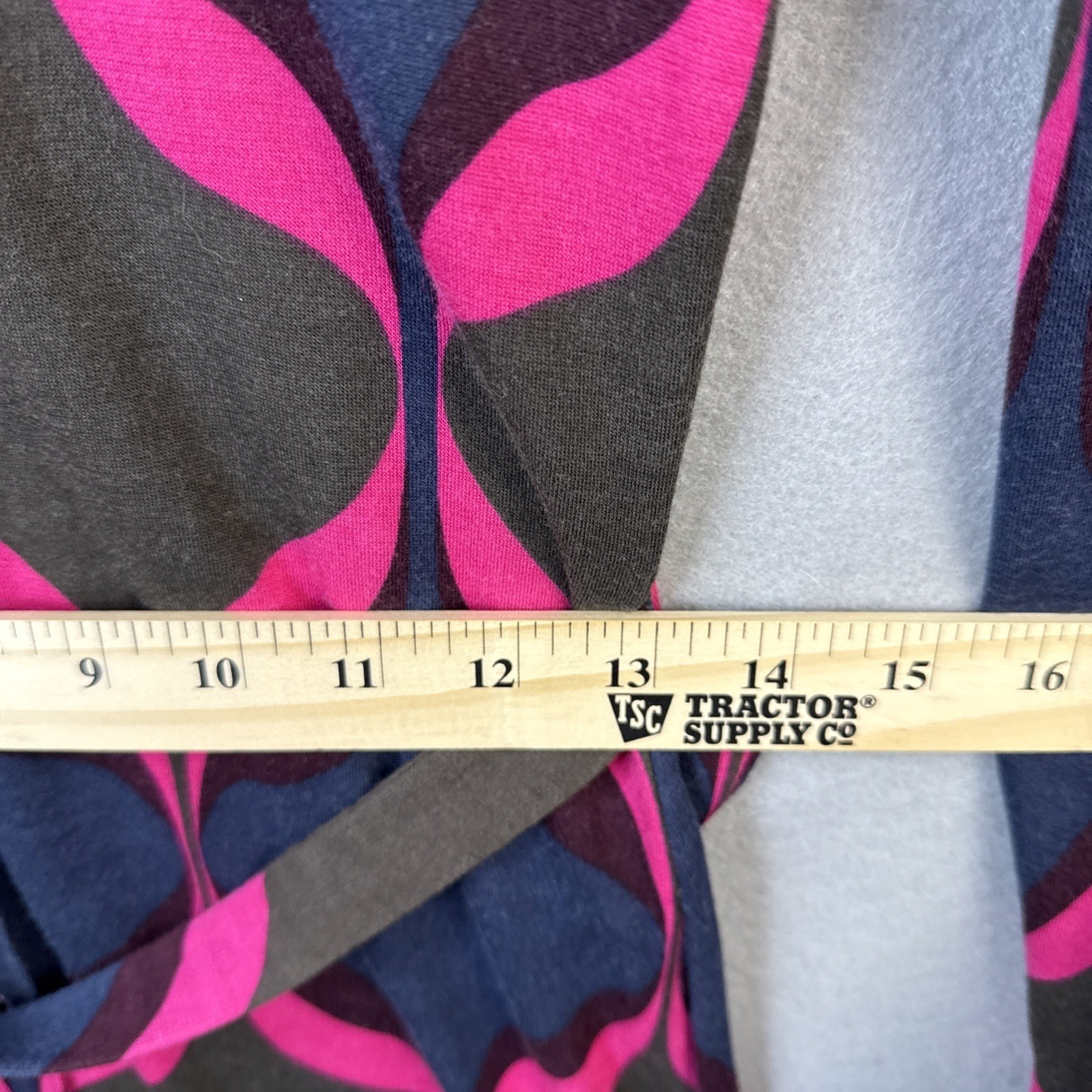 Boden Carnaby Geometric Ogee Viscose Jersey Long Sleeve Shirt Dress Belted US 6R