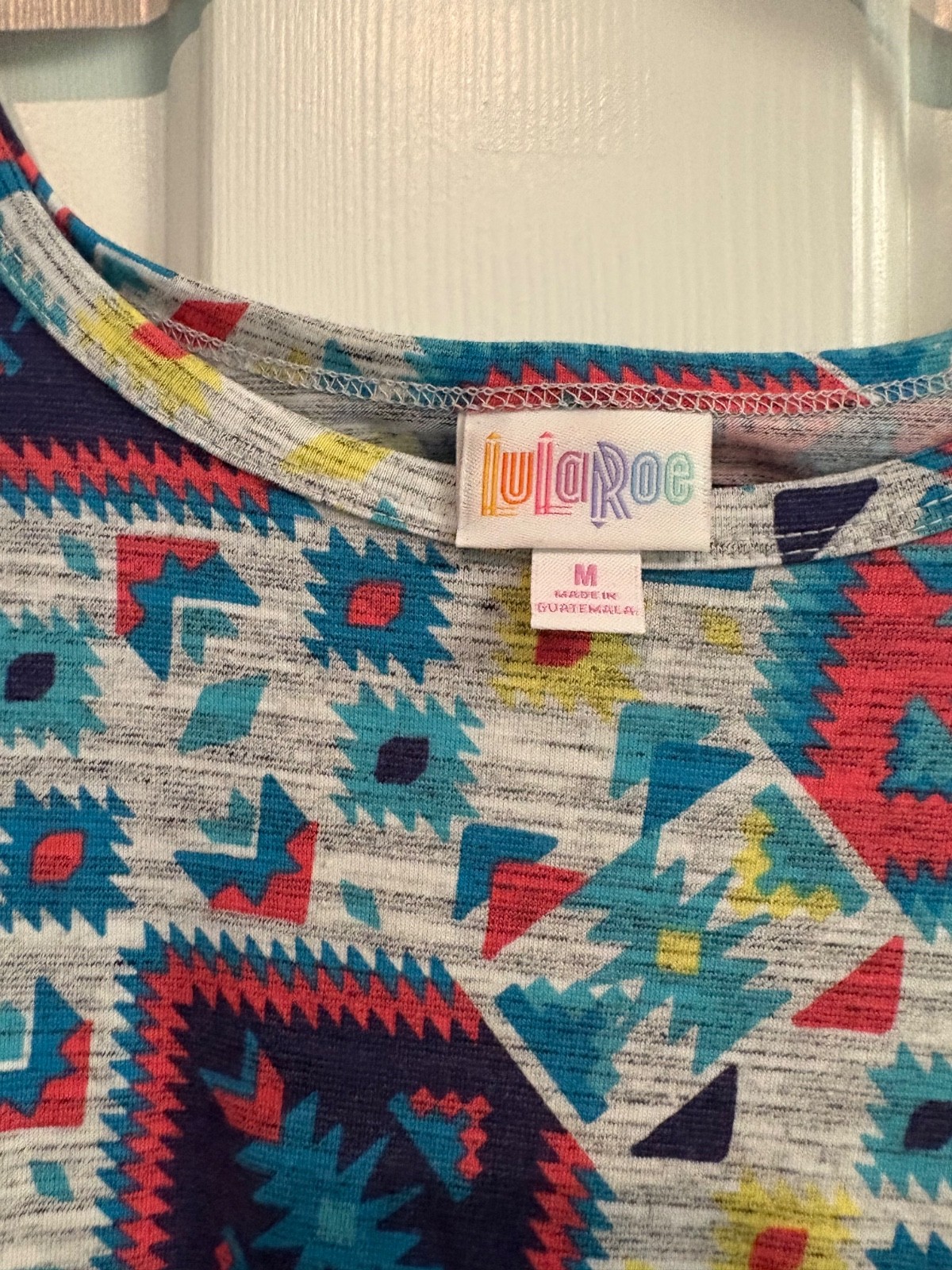 LuLaRoe NWT Carly dress Medium (8-10); geometric aztech-inspired print