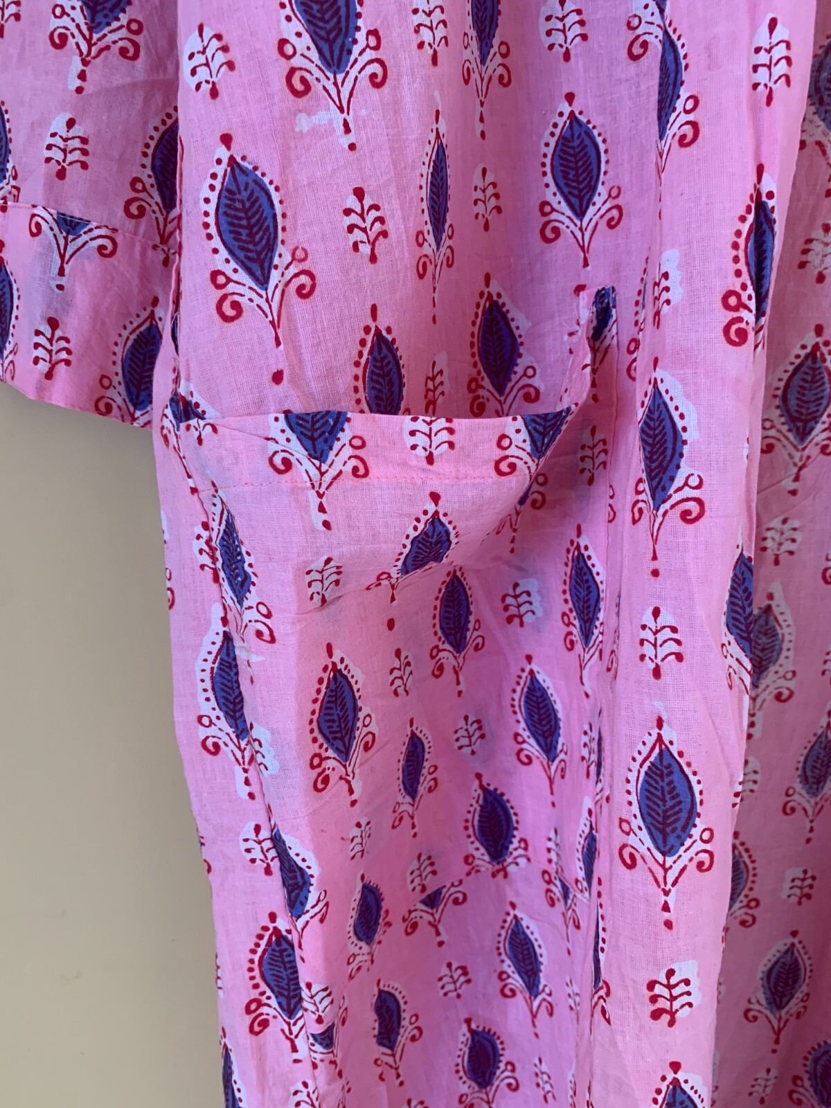 Womens Hand Print Kimono Handblock Cotton Kimono,Indian Print For gift item