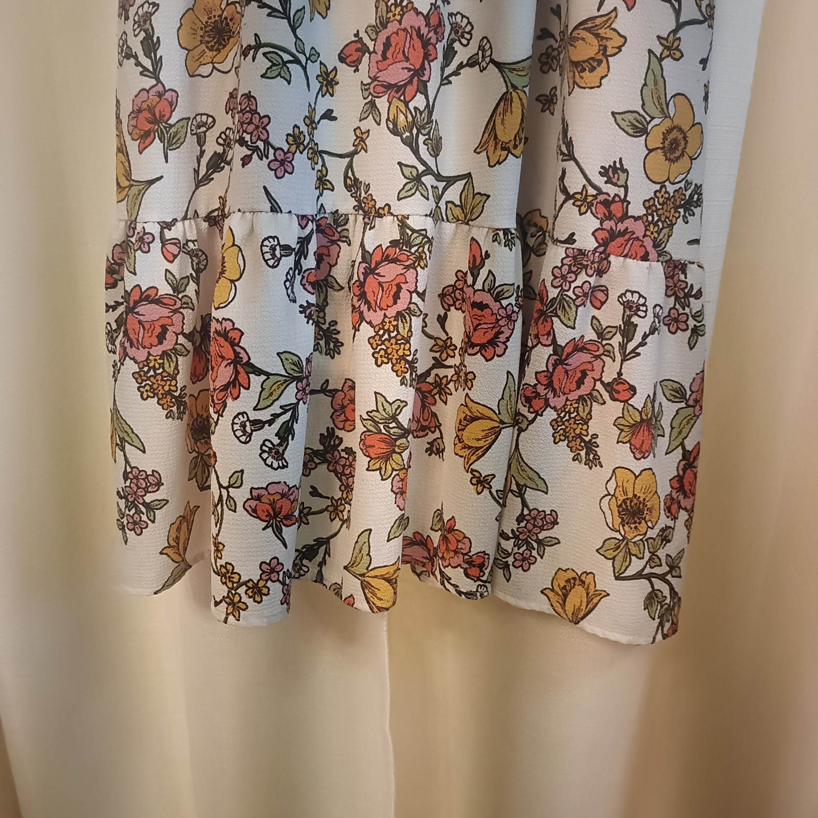 Roolee Women’s Size S Loki Vibrant Floral Print Maxi Seersucker Dress USA Made