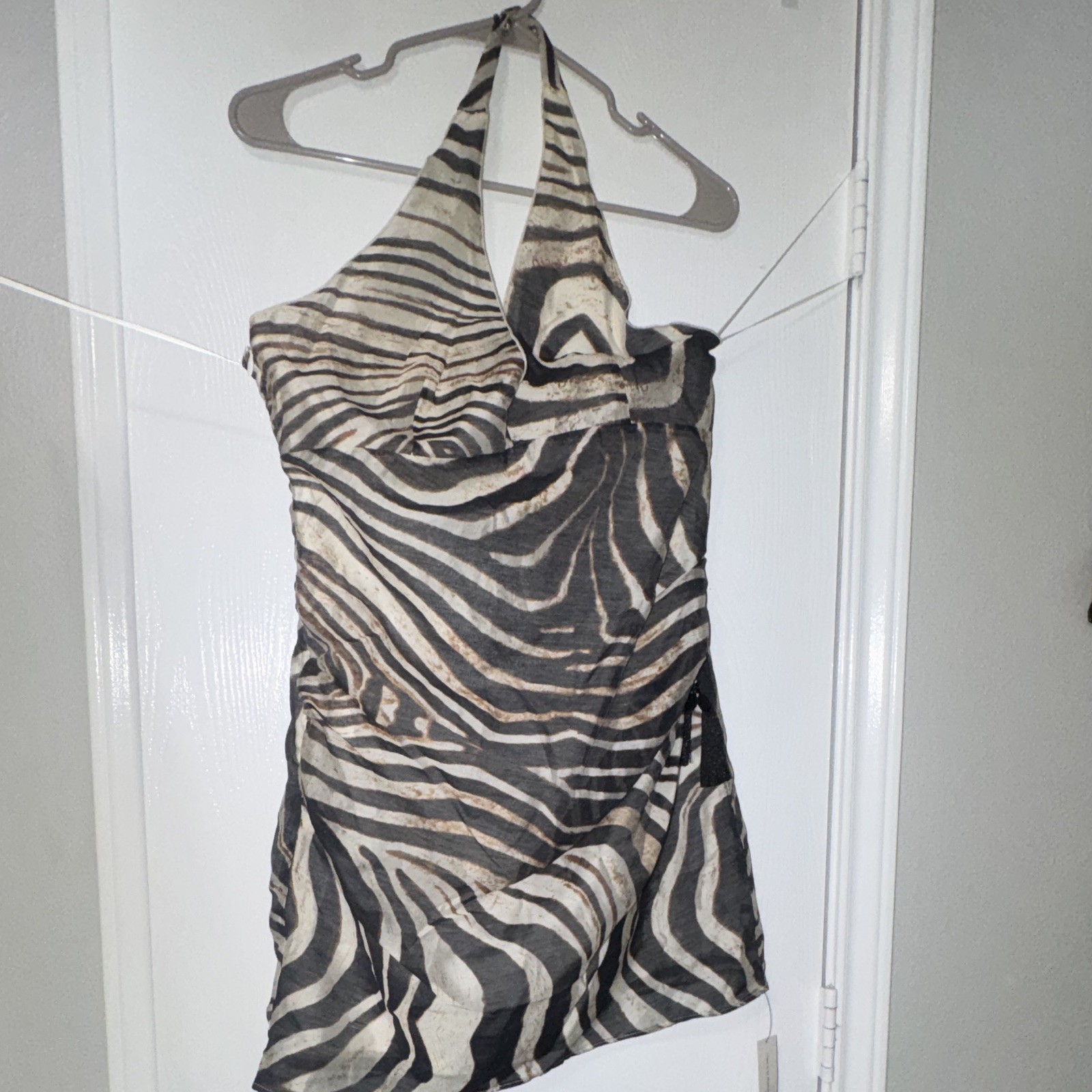 Reformation/ Camille Size 8 Womens Zebra Dress Print