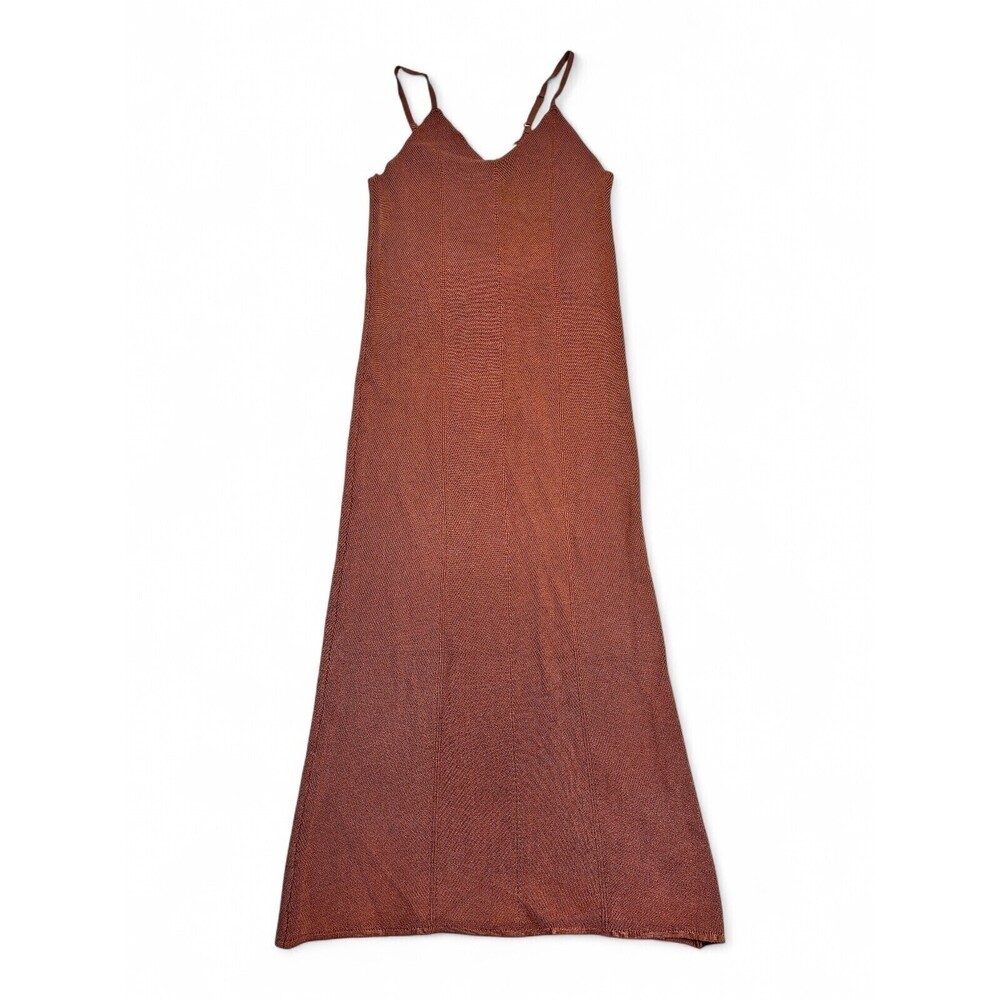 Freshman Brown Knit Maxi Slip Dress – Size L