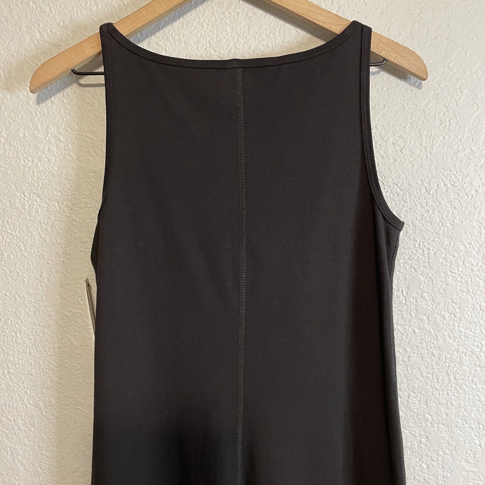 Philosophy Women’s S Solid Cotton Tank Dress A-Line Black