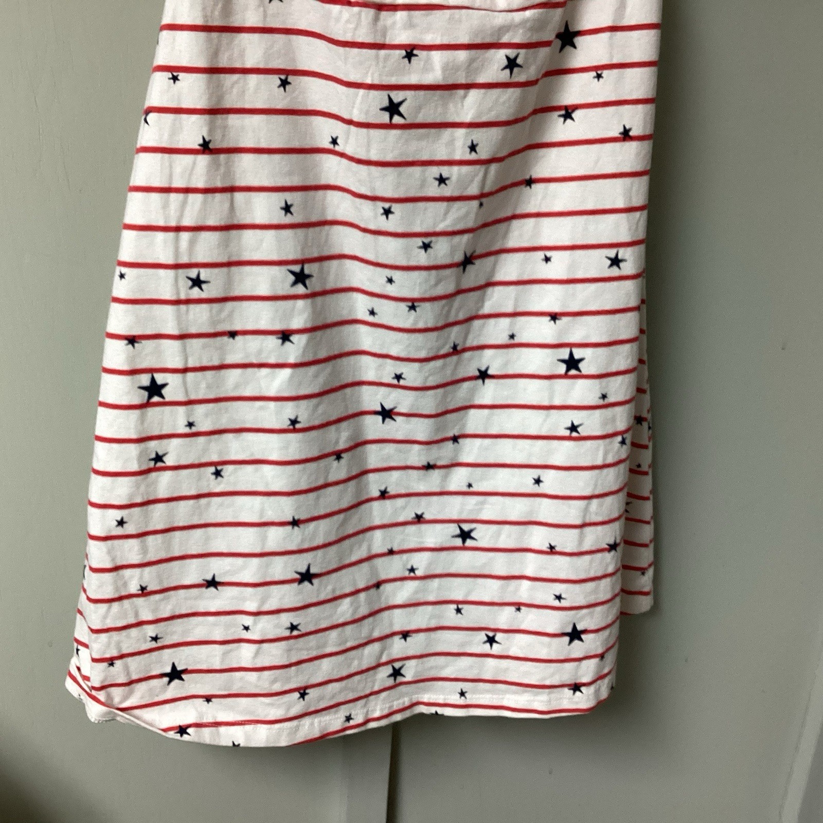 NWT SO Kohl’s Sz Large Juniors Halter Mini Dress Stretch Americana Patriotic 4th
