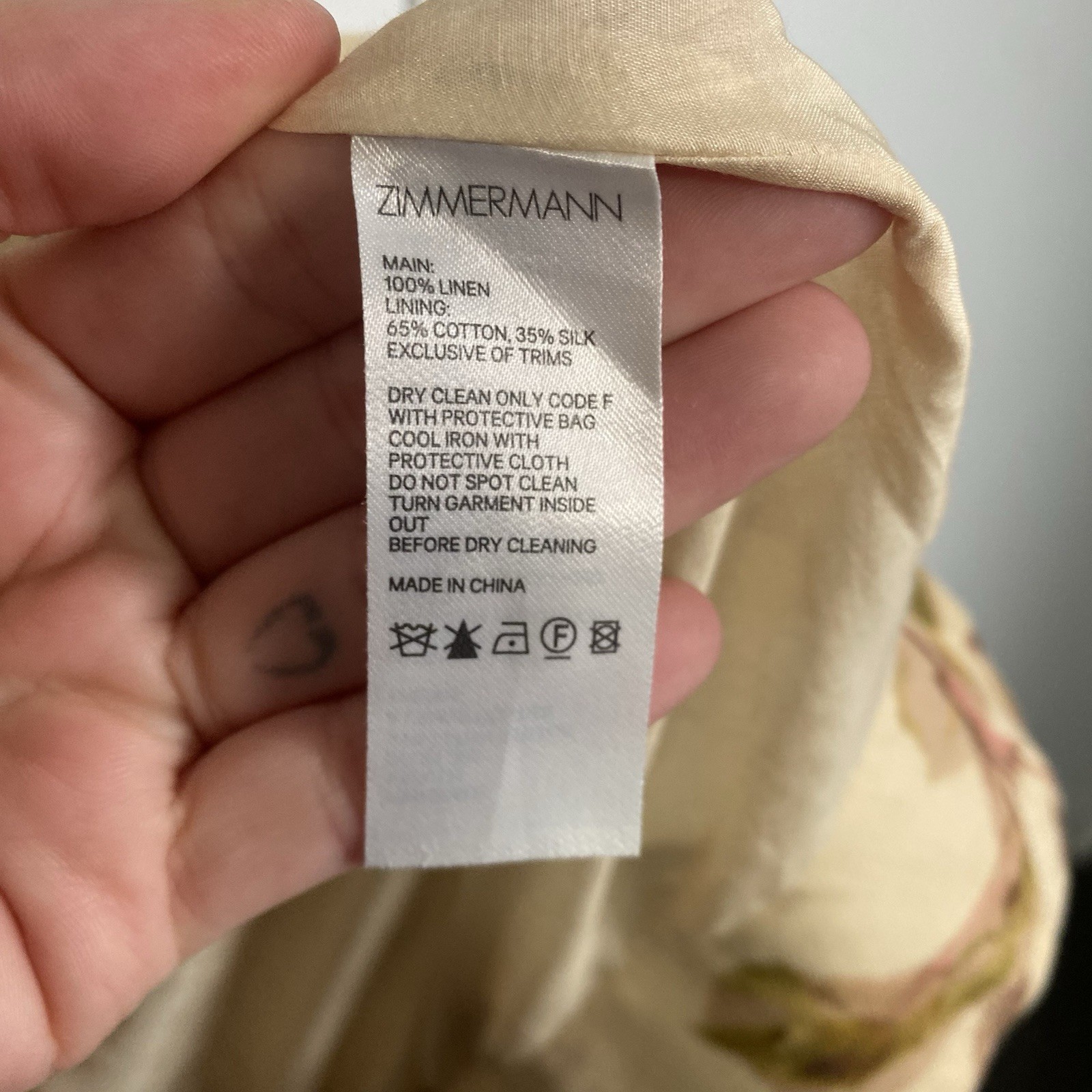 Zimmermann Resistance Dress Size 0 / AU 8 / US 4 Tie Mini Autumn Floral Linen