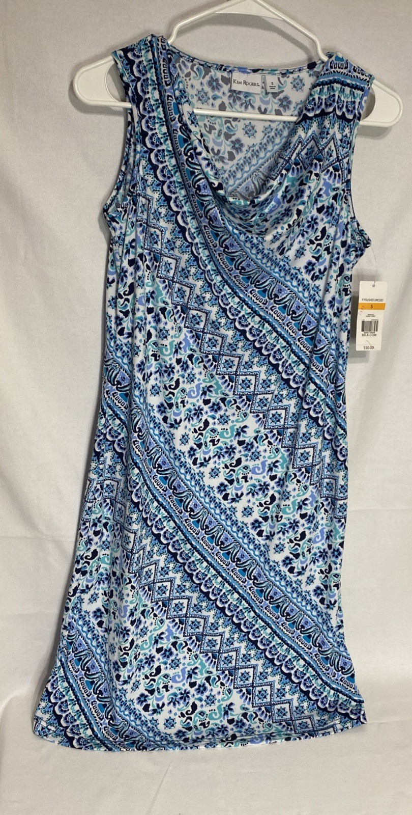 Kim Rogers Dress Sz S, Geometric, Floral