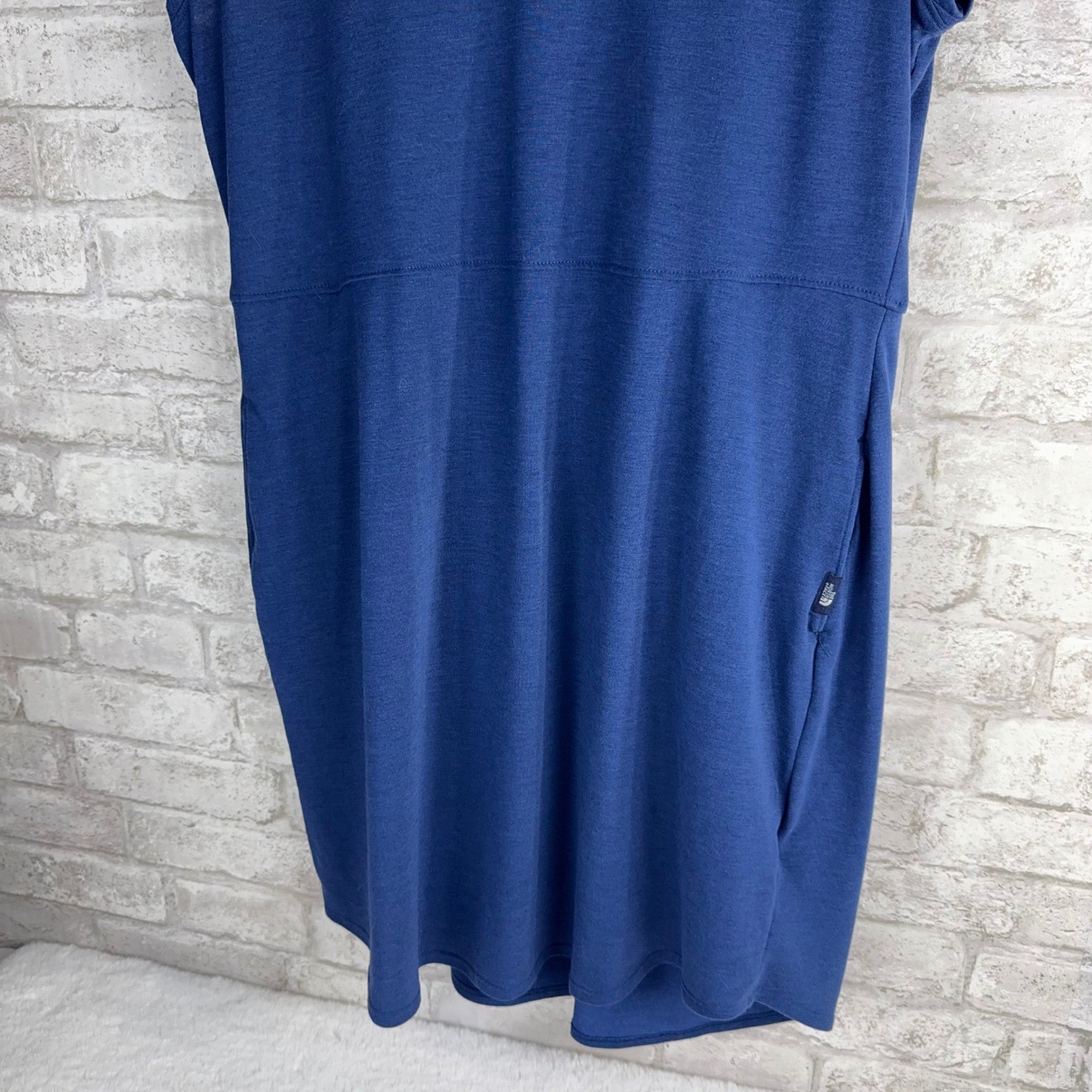 The North Face FlashDry Blue Cap Sleeve Casual Dress Lightweight Pockets Large