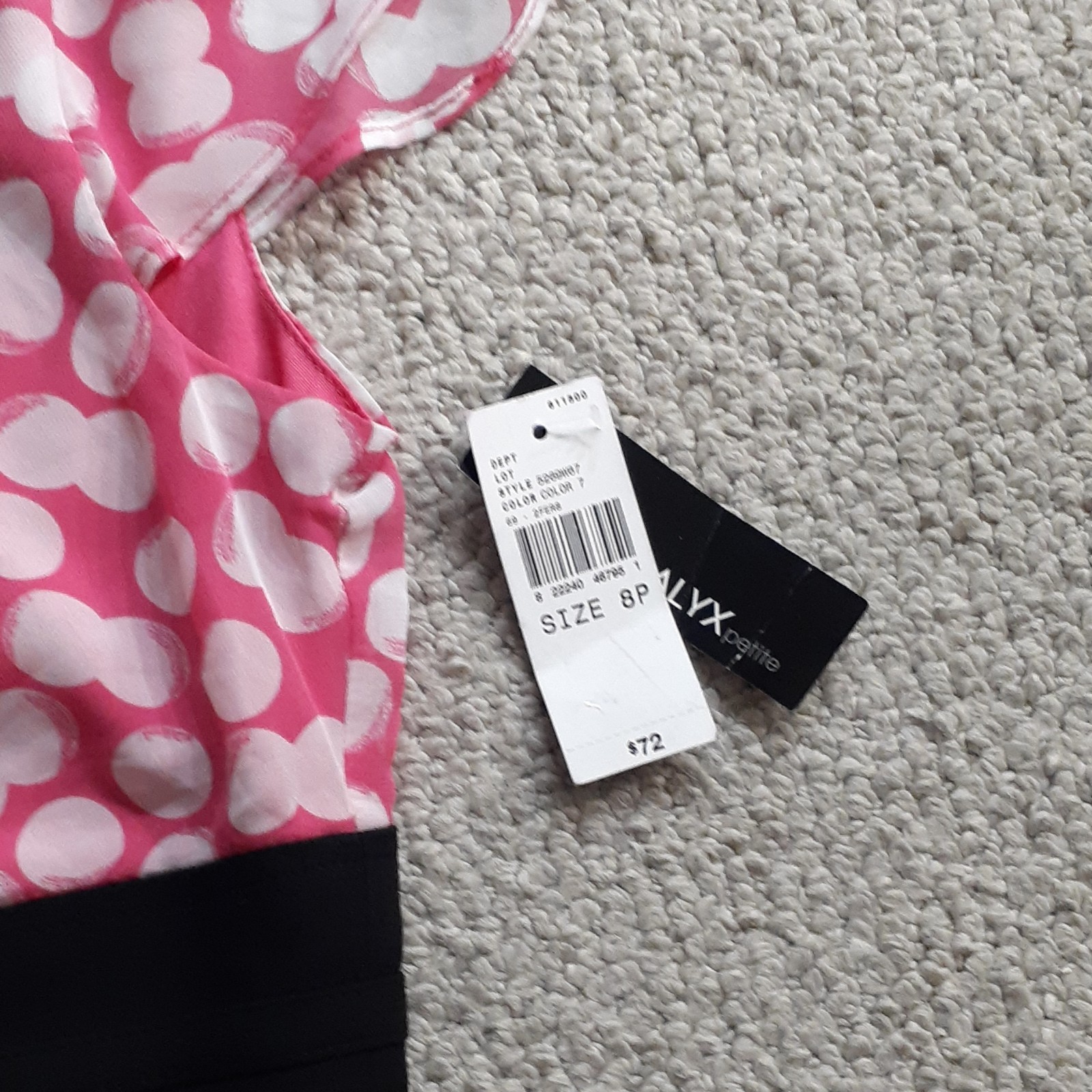 ALYX petite Bodycon Dress 8P Back Zipper Buckle Accent Waist