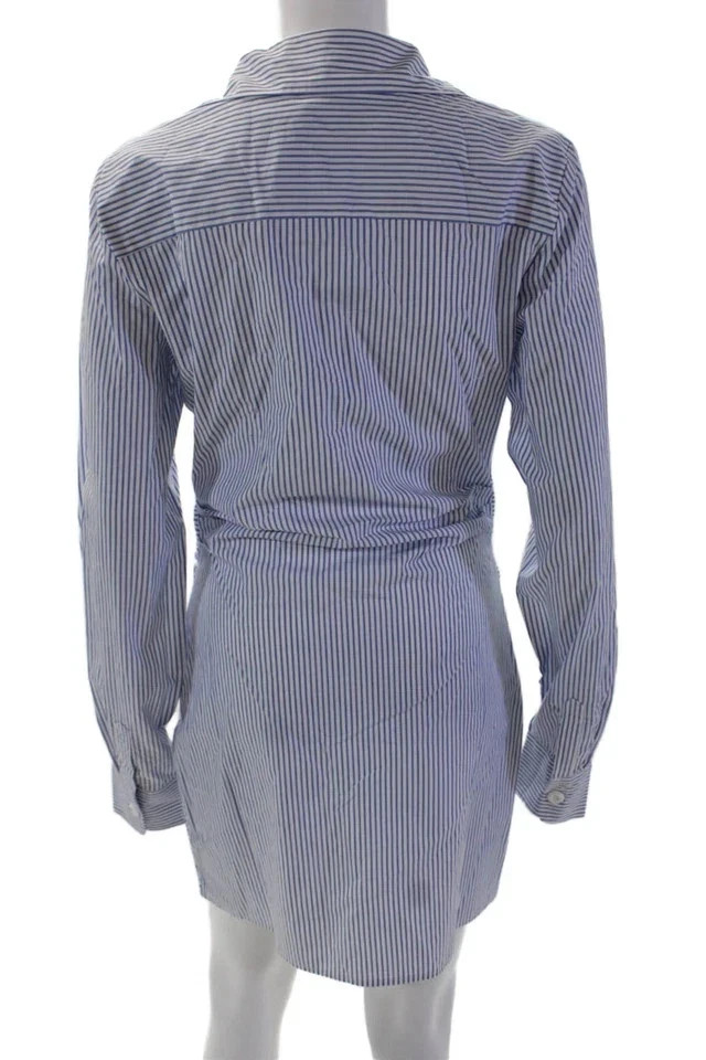 Choosy Blue White Pinstripe Mini Dress Women’s Long Sleeve NWT – Various Sizes