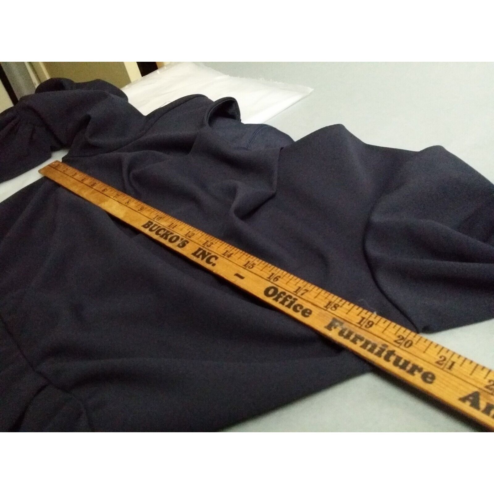 NWT NEW Marina Full Length Jumpsuit Size 8 – Navy Lined With Bell Sleeves