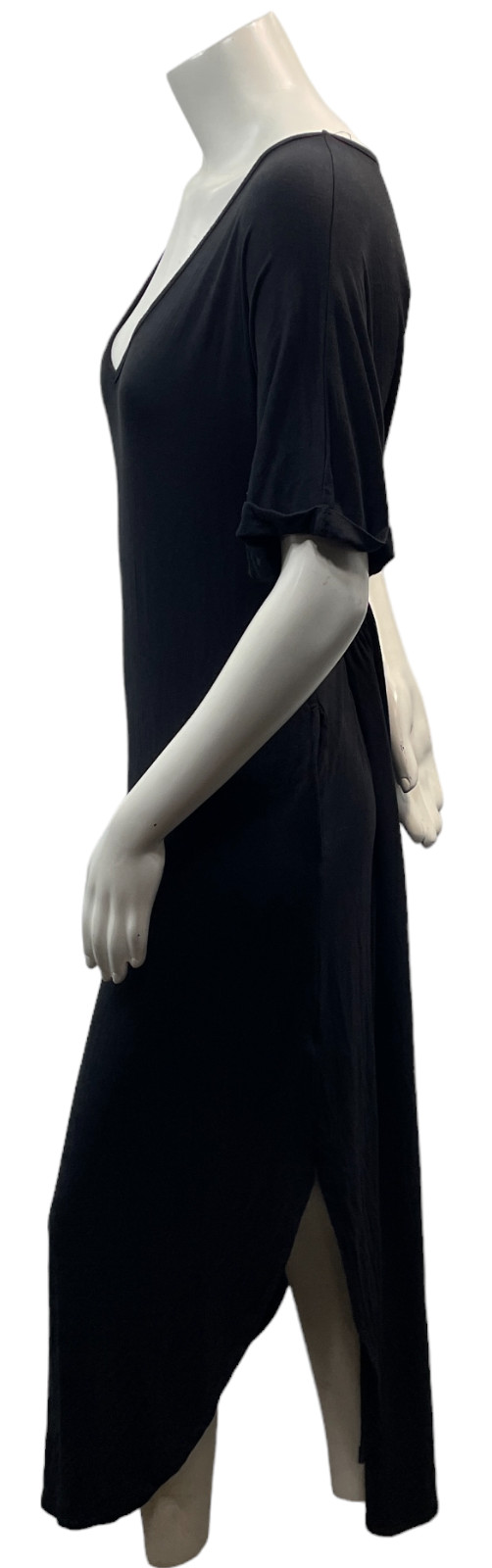 White Mark Maxi Dress Womens Plus size 2X Black Short Sleeve 2 Pockets New