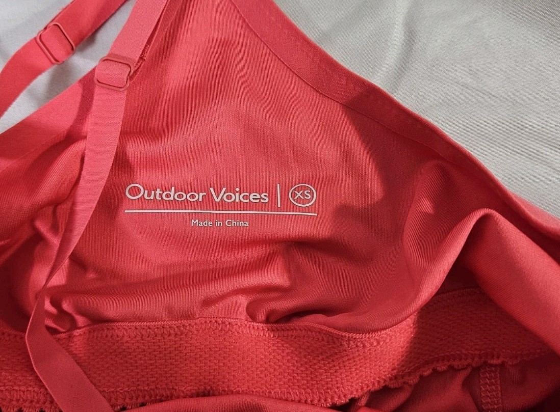 Outdoor Voices Exercise Dress Petunia Size XS Built In Shorts Bra Pockets