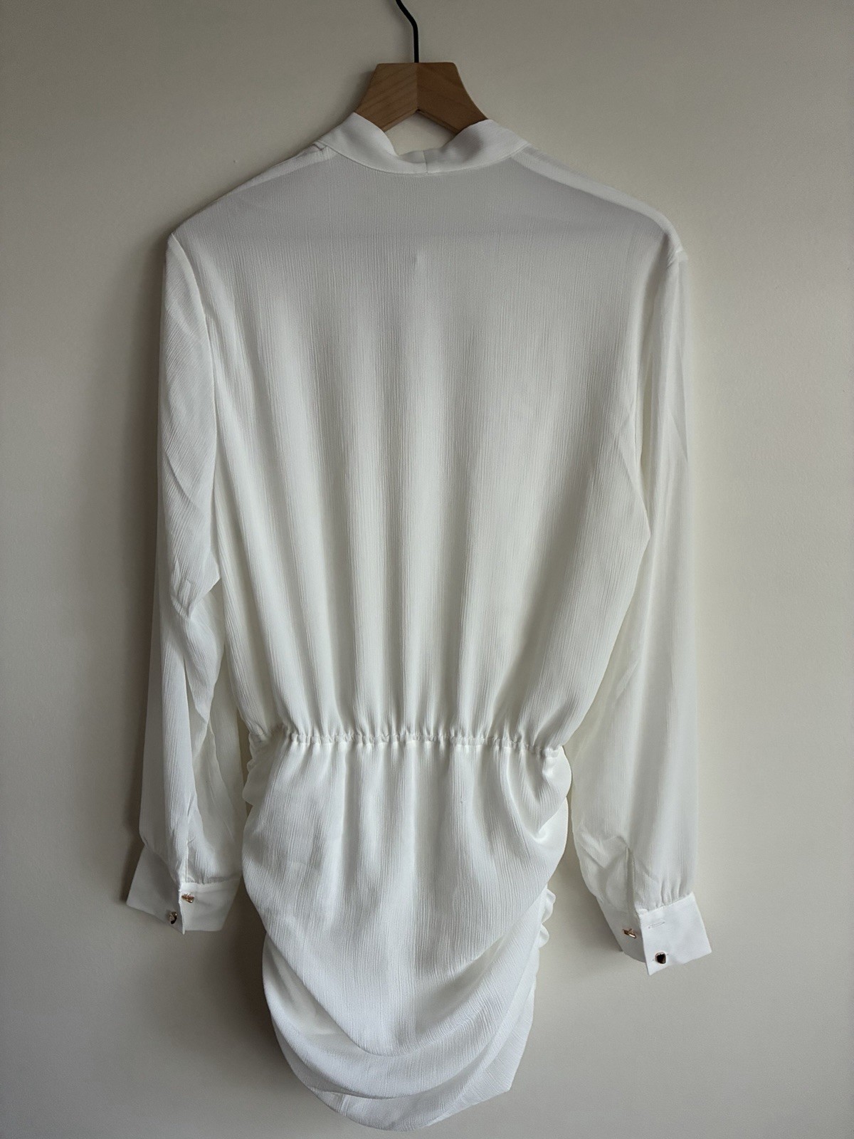 NWT OUTCAST White Long Sleeve Mini Dress Size Medium