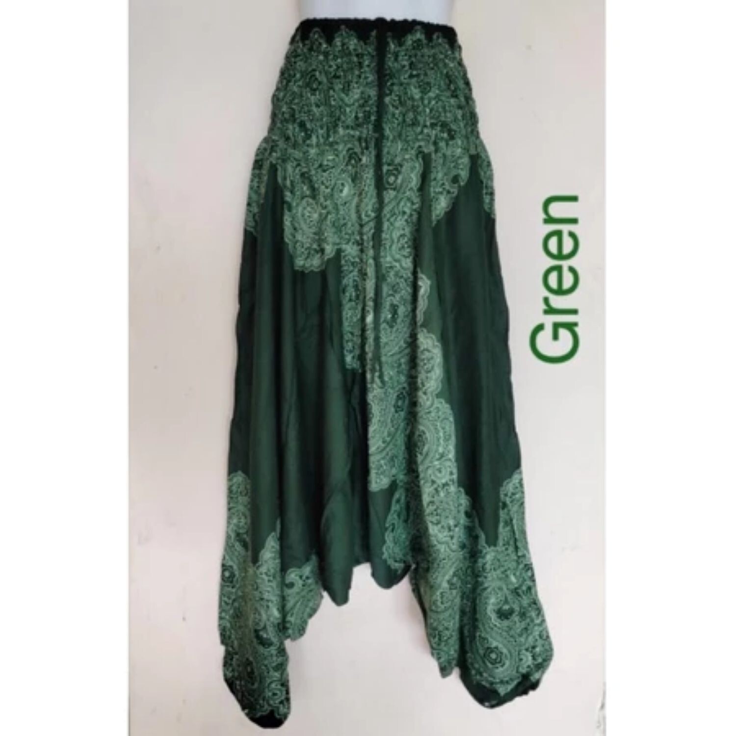Magical Low Cut Aladdin Pants can be converted into a jumpsuit. Get 3 pieces