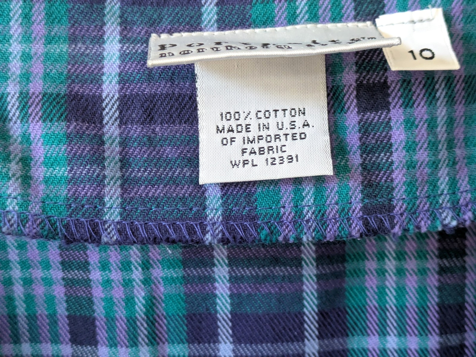 Portrait by Northern Isles Cotton Jumper Dress Cottagecore Modest Size 10 Blue