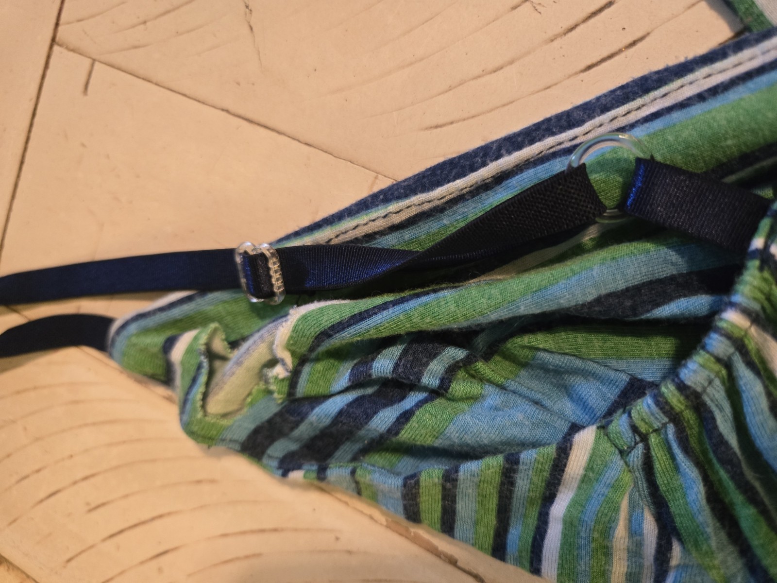 Derek Heart Tropical Palm Leaf Maxi Dress Women’s Size S Blue Green Adjustable