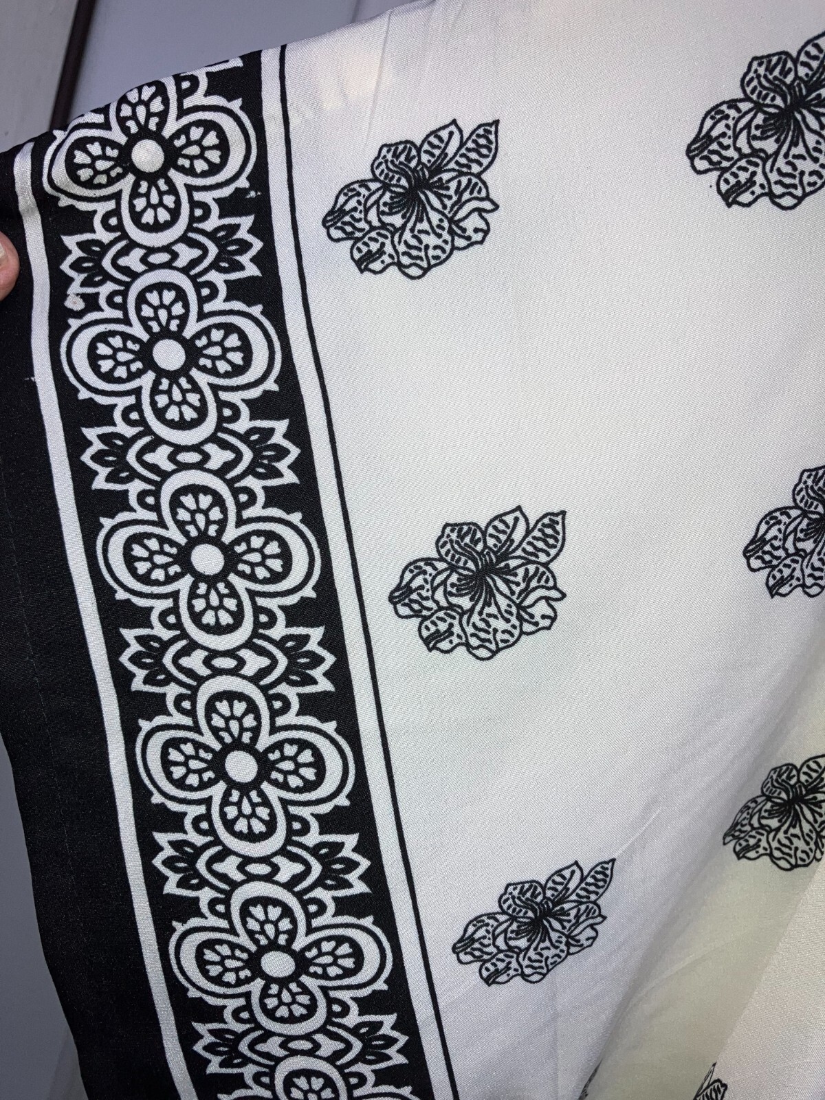 NEW NWT MUMU 2X 3X SANTE KAFTAN CAFTAN HOUSE DRESS BLACK & WHITE #HJ