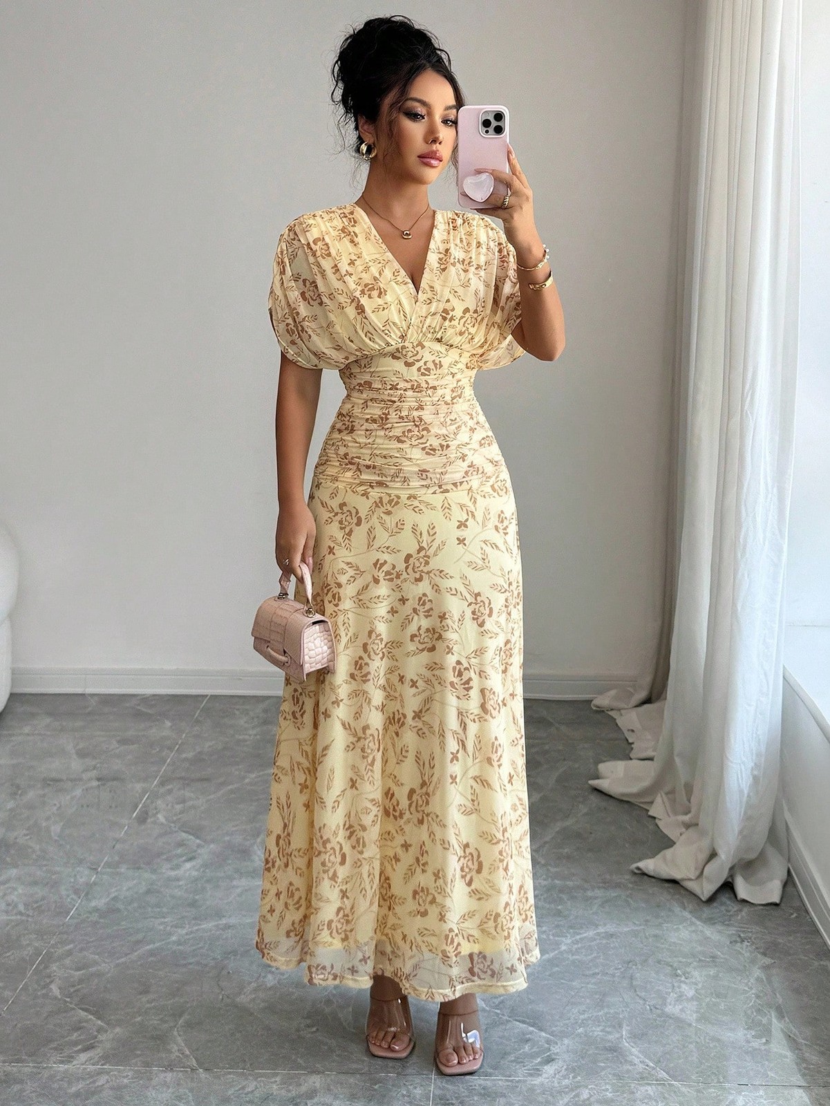 Ladies Elegant French Style Maxi Dress