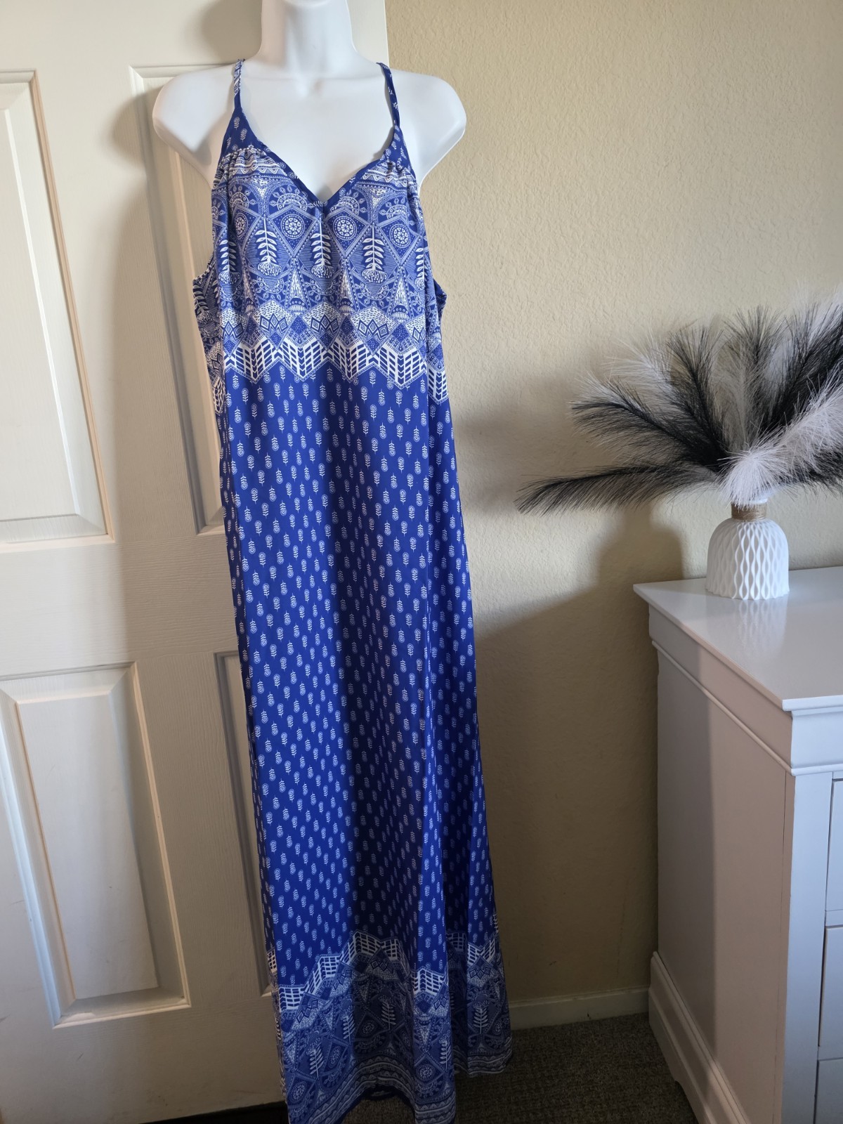 Nordstrom Women’s Long A-Line Dress Multicolor Size S Regular MPN FD 3355-SEMI