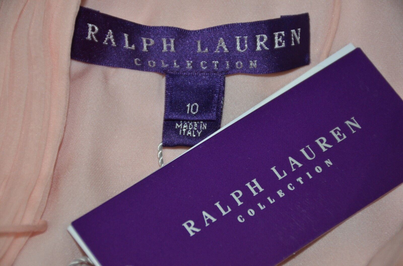 Ralph Lauren Collection Purple Label Made in Italy 100% Silk Corset Dress