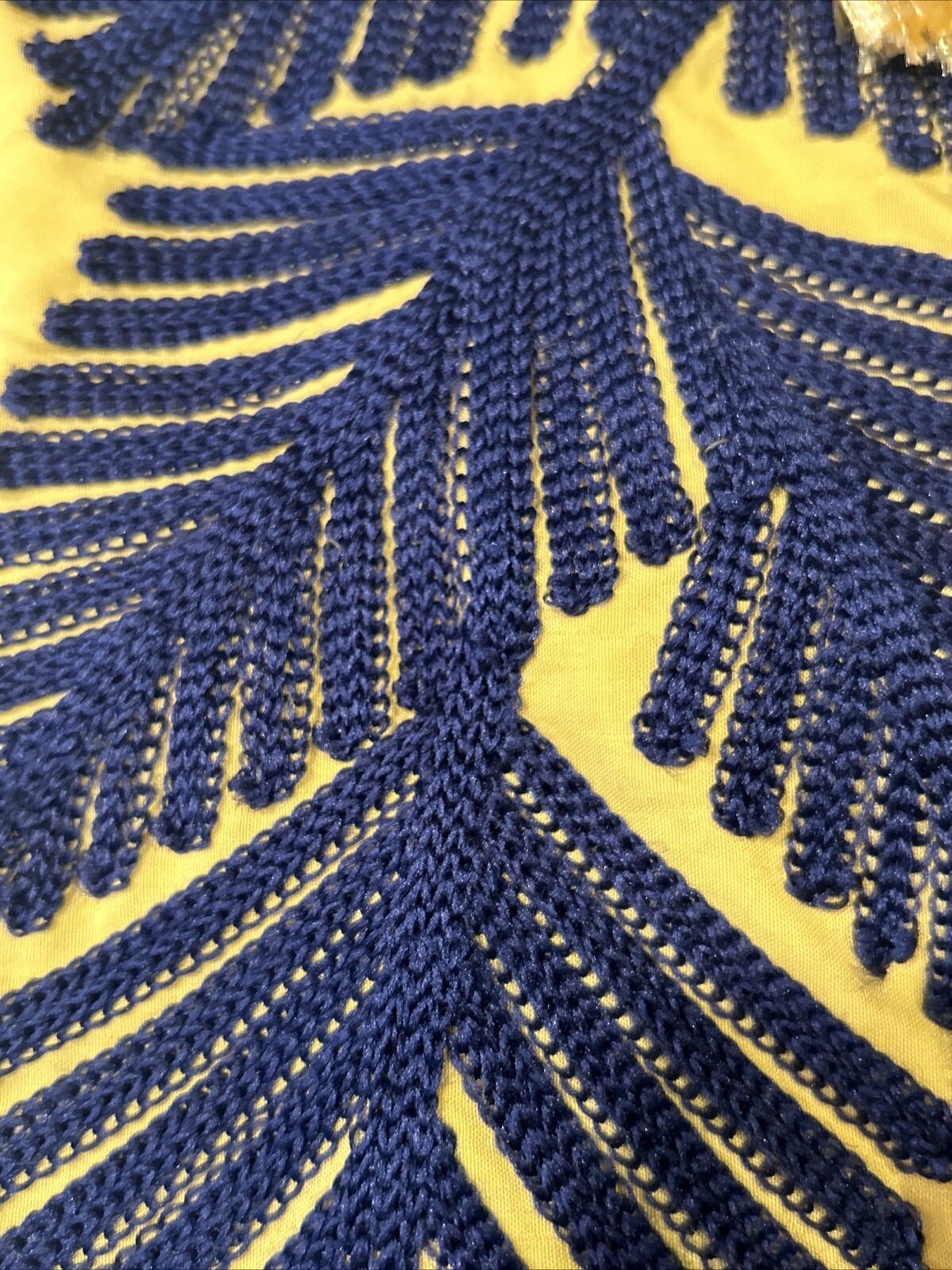 BRSY Yellow Long Cotton Caftan Dress Made In Egypt Small Long Sleeve
