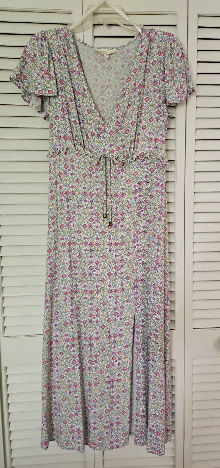 Bebop Ditsy Floral Midi Dress *LG Flutter Sleeve Babydoll Cottagecore Romantic