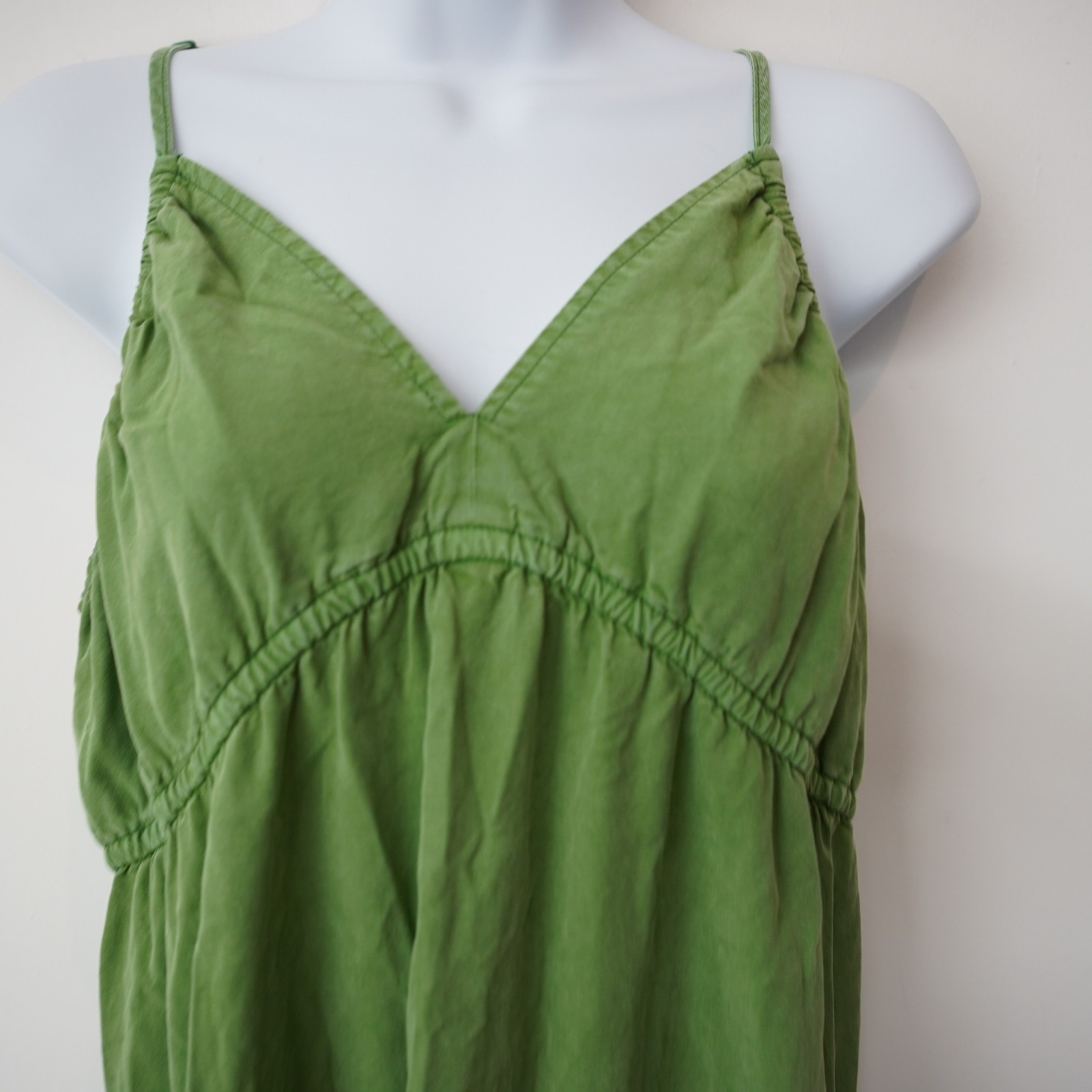 Kut from the Kloth Midi Dress Size Medium Green Boho Tiered Fairy A line Flowy