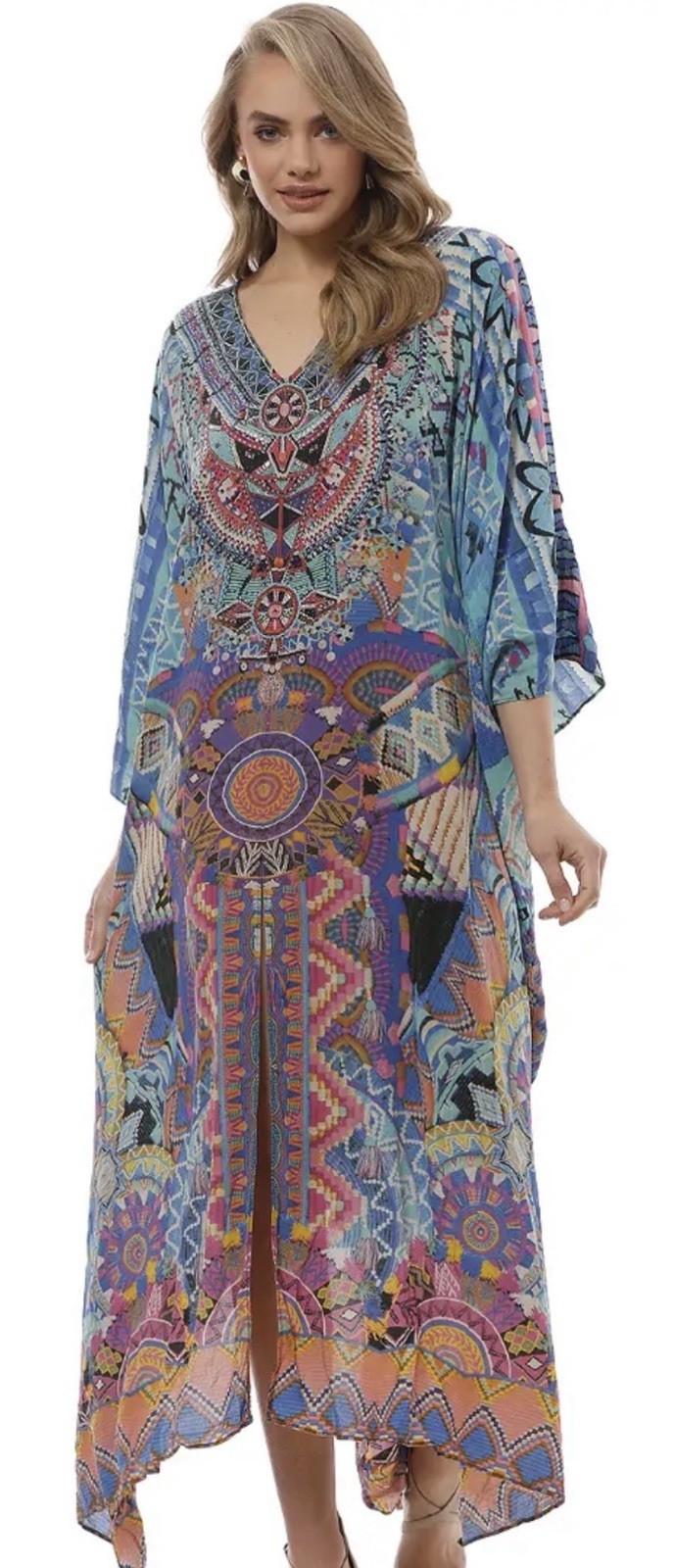 Camilla Alice In Essaouira V Neck Kaftan One Size BNWT RRP $699