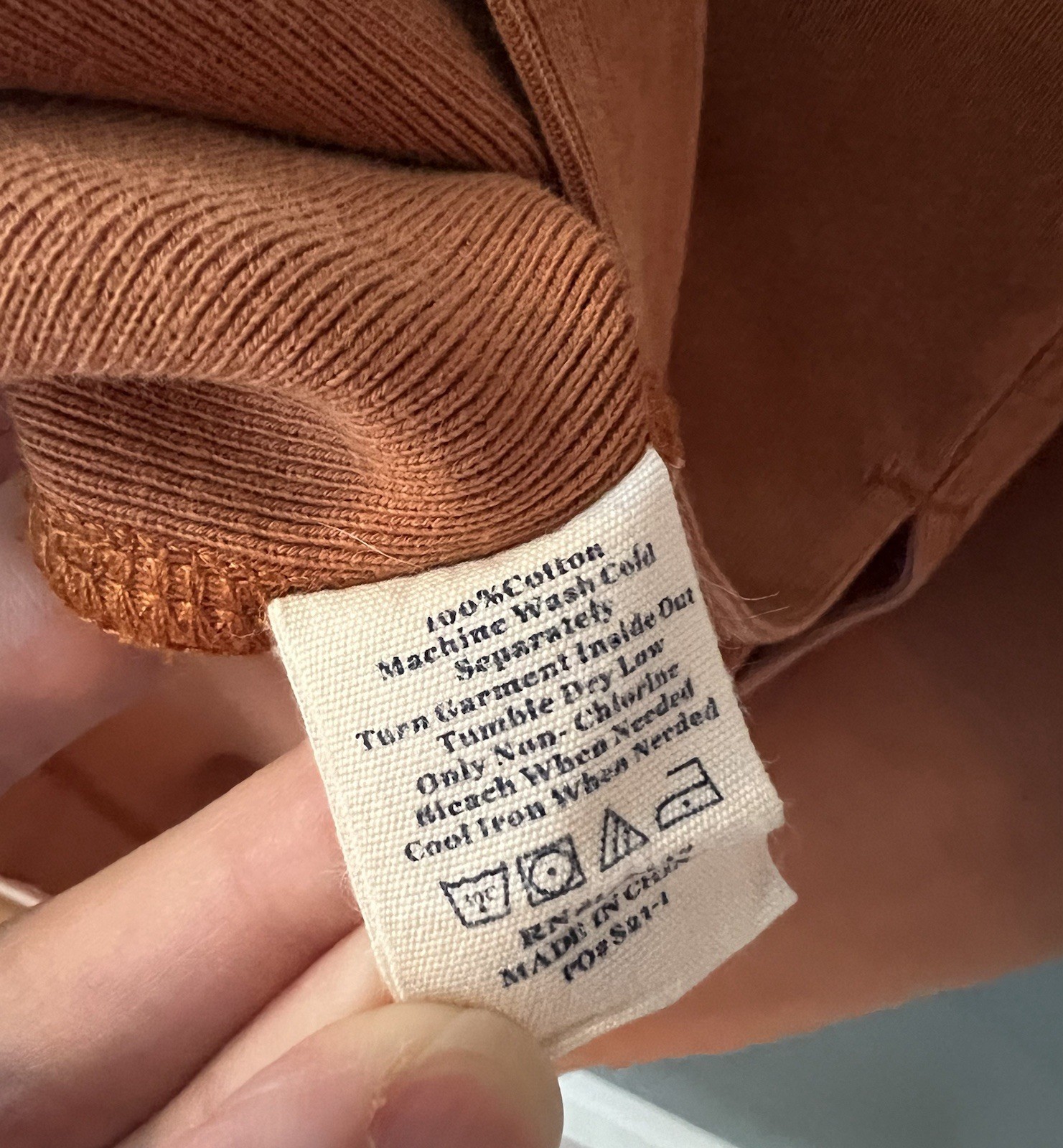 The Normal Brand Sleeveless Henley Tank Dress in Rust Orange – size (S)