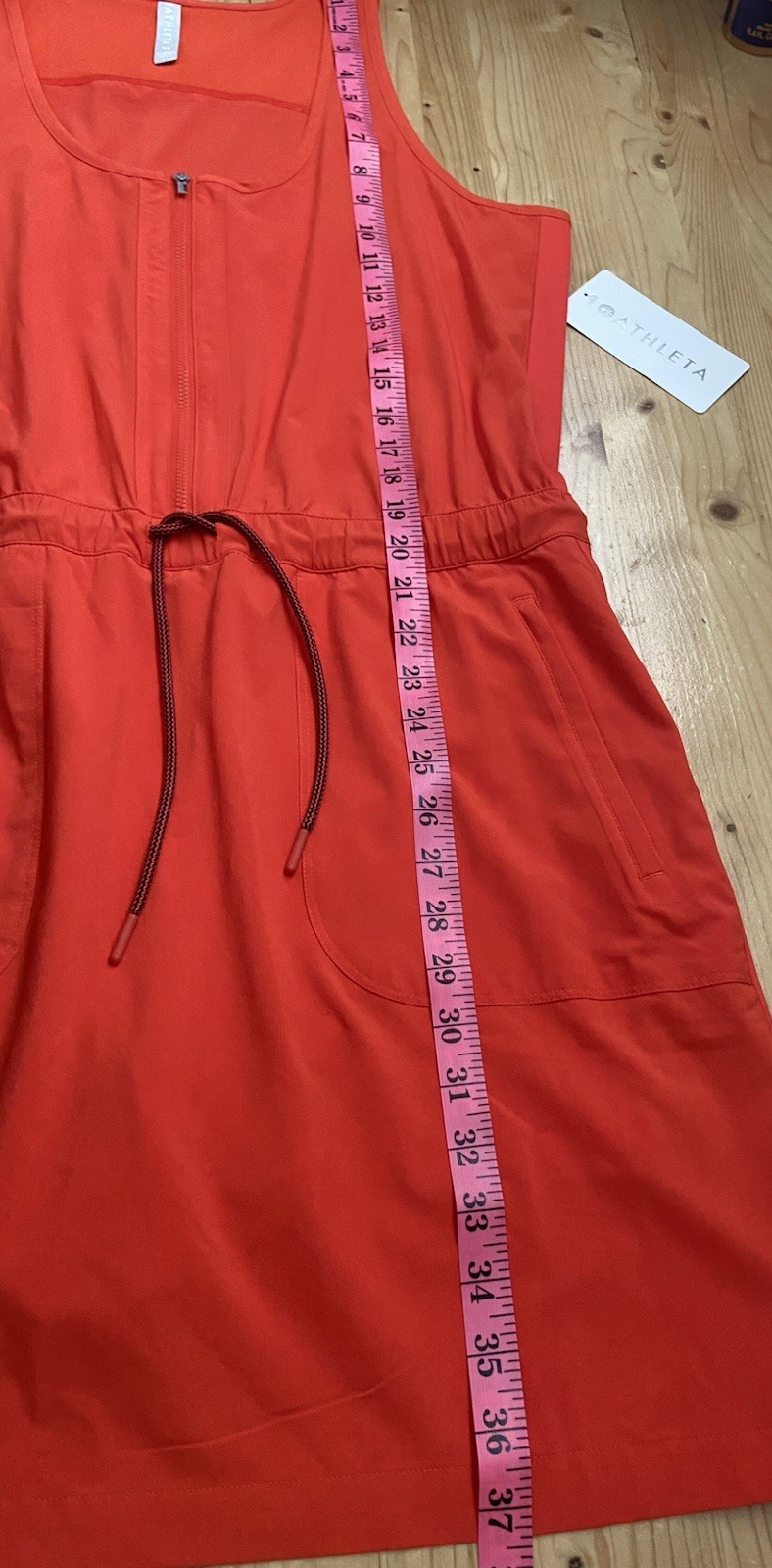 NWT $98 Athleta 14 Expedition Skort Dress In Vermillion Orange