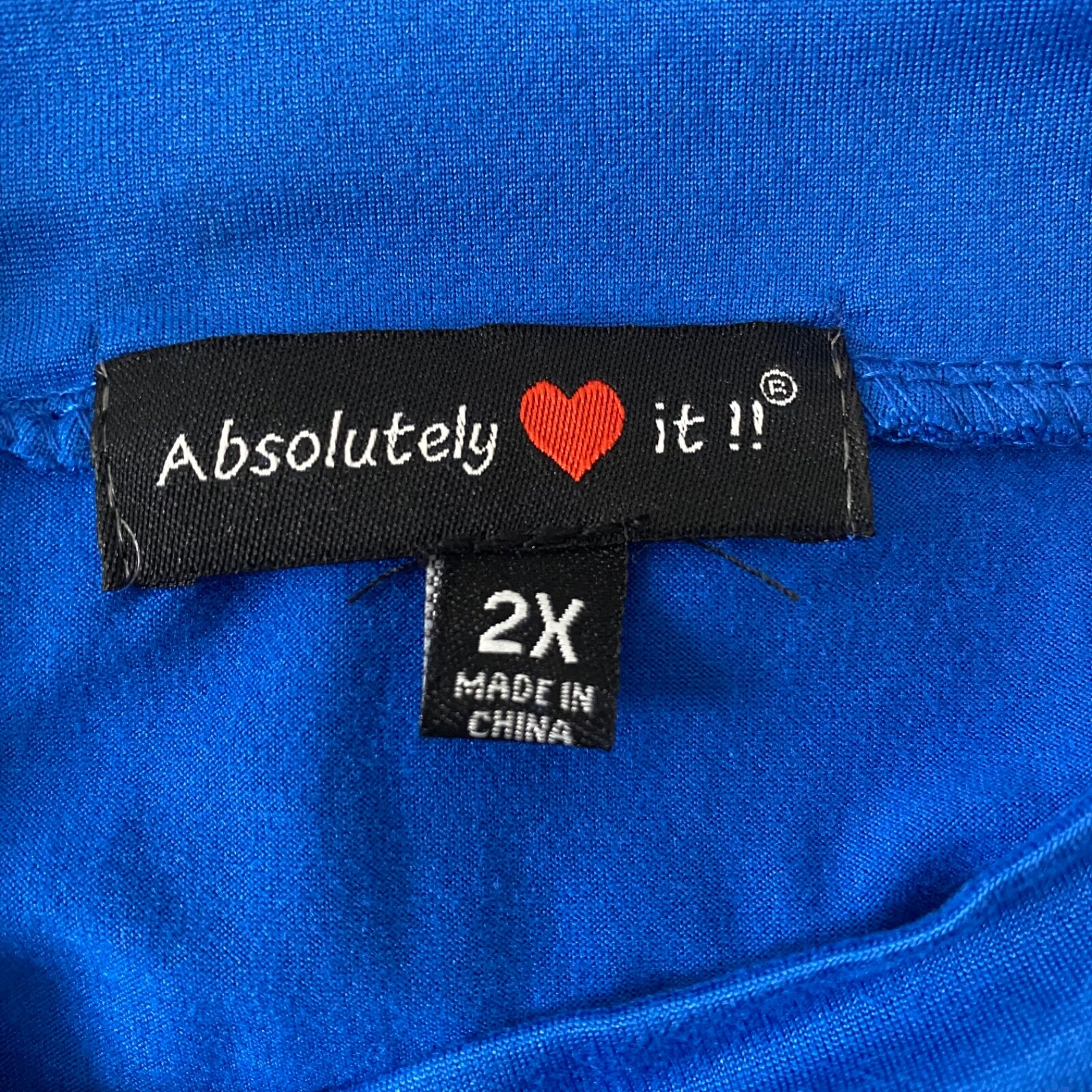 Absolutely Love It Dress Womens Size 2X Blue Light Weight Sleeveless