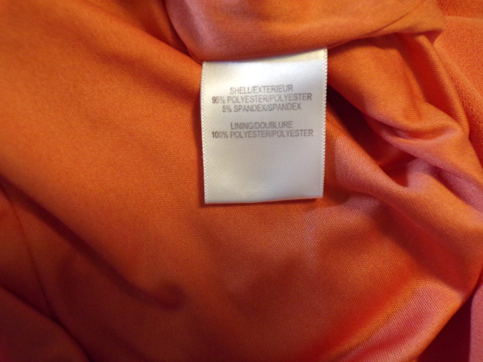 Belle Badgley Mischka Dress Devin Stretch Crepe Short Sleeve Orange Size 8