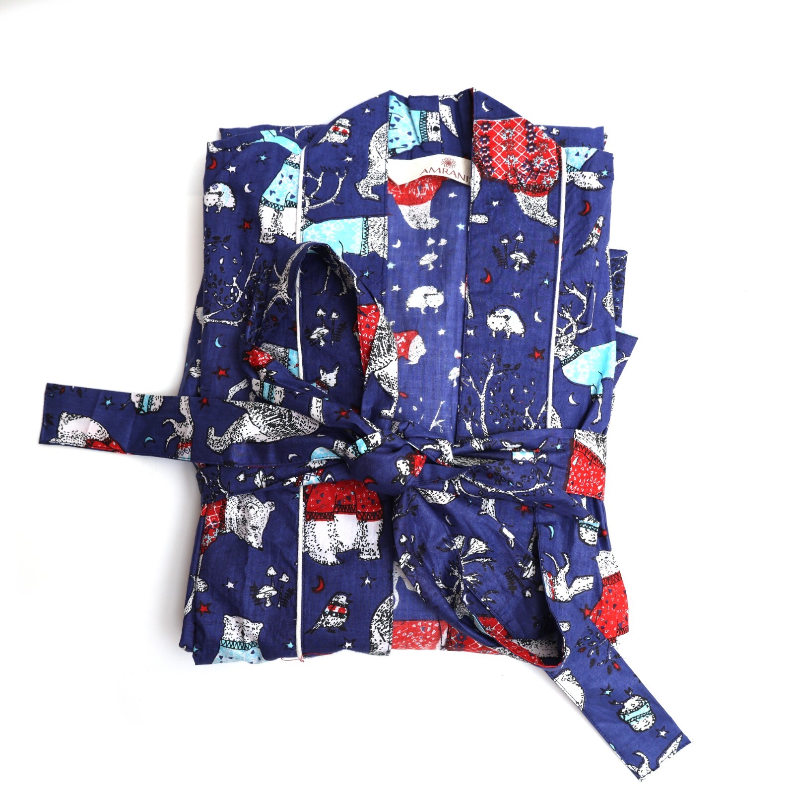 Cotton Bath Robe For Women Kimono Bath Robe Winter Fall Night Maxi Gown Dress