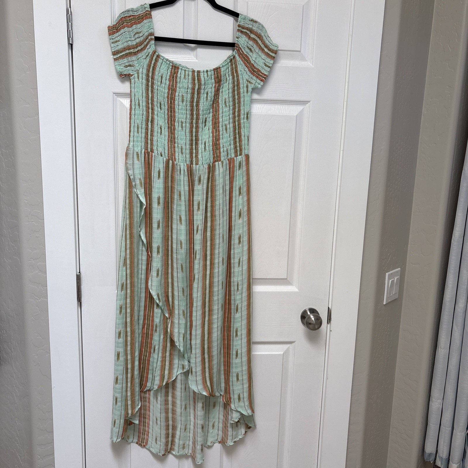 American Rag Jr Womens Dress Maxi/Midi Soft Rayon Short Sleeve Smock XXL Junior