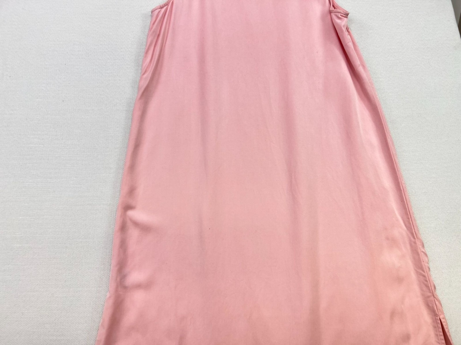 AKS Amy K Su Womens Minimalist Maxi Dress Sleeveless Stretch Size XL Pale Pink
